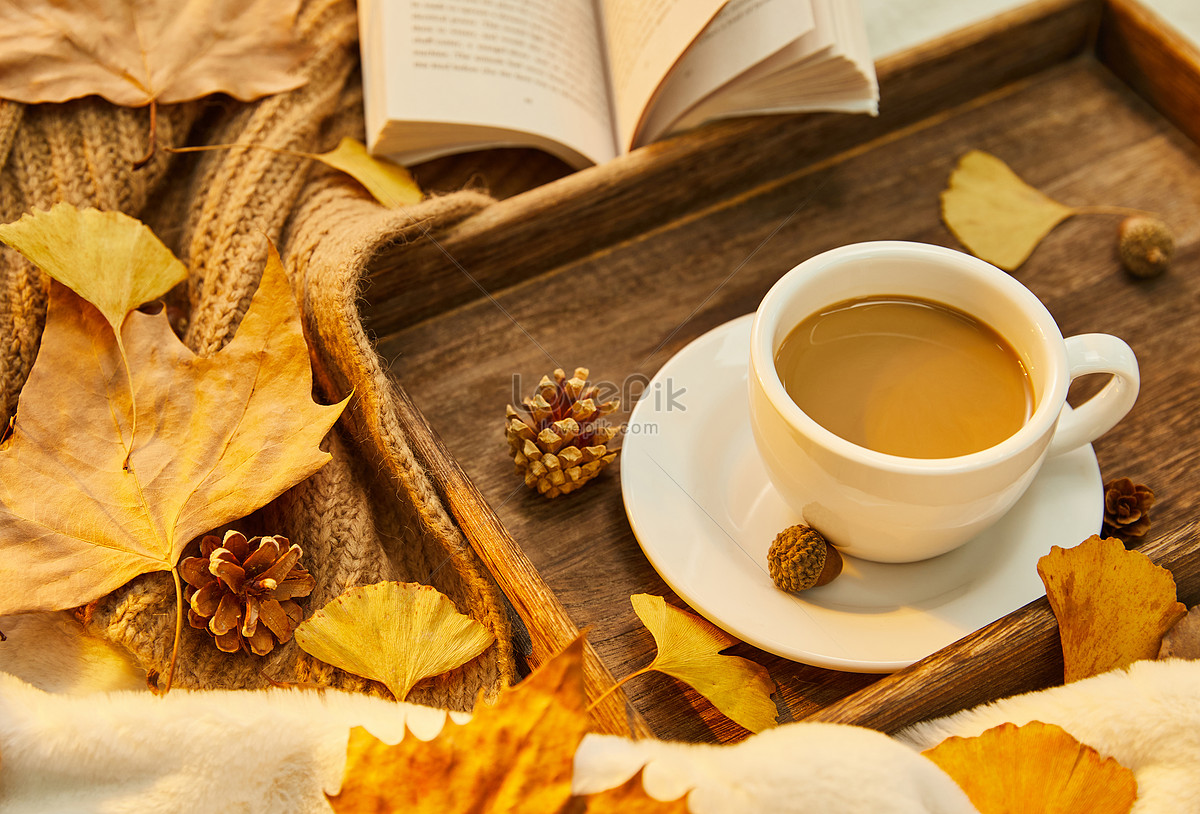 Autumn Coffee Books Wallpapers