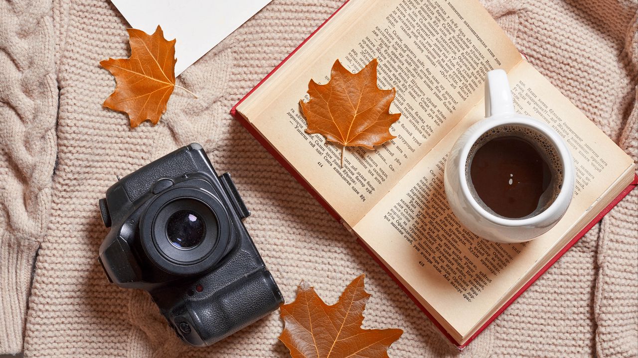 Autumn Coffee Books Wallpapers