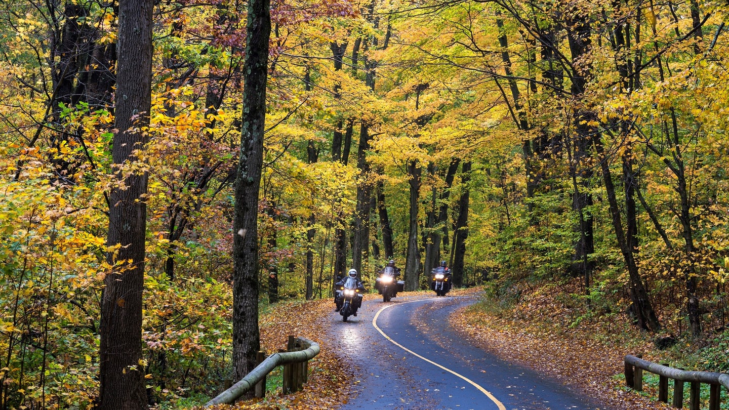 Autumn Fall Countryside Biker Wallpapers