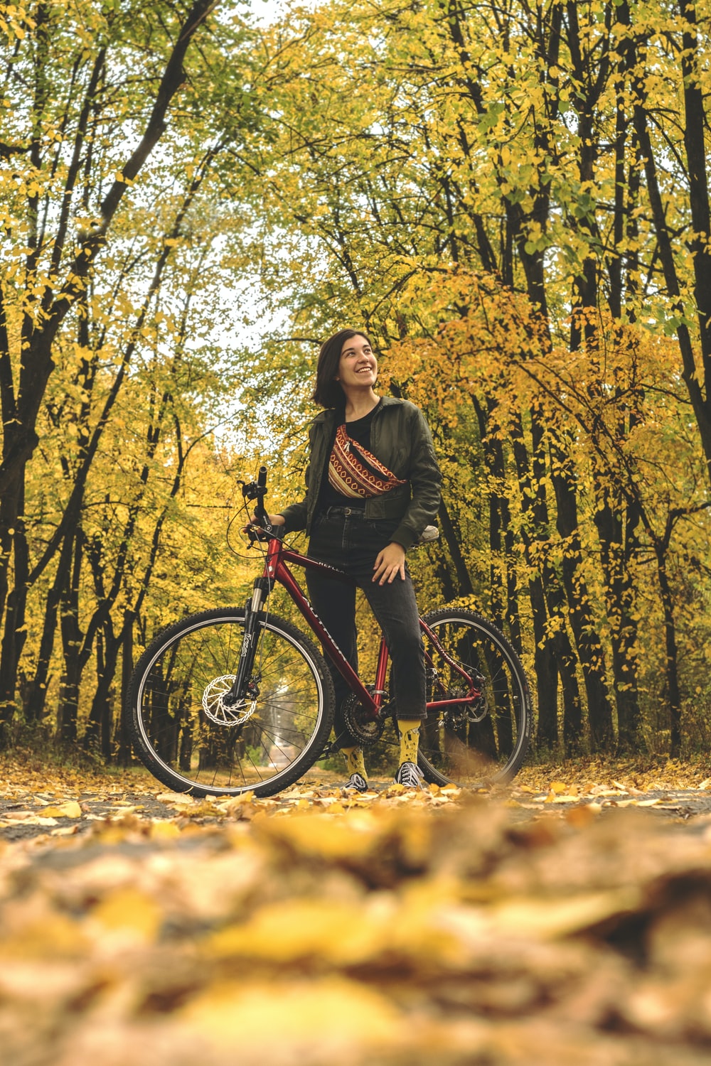 Autumn Fall Countryside Biker Wallpapers