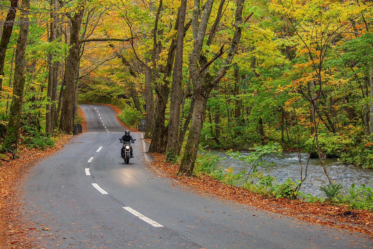 Autumn Fall Countryside Biker Wallpapers