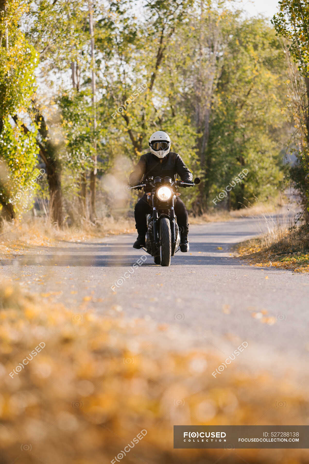 Autumn Fall Countryside Biker Wallpapers