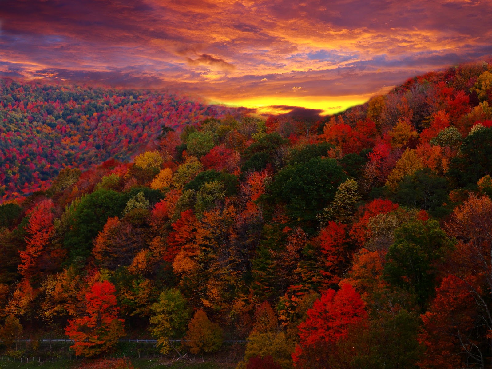 Autumn Mountains Desktop Wallpapers