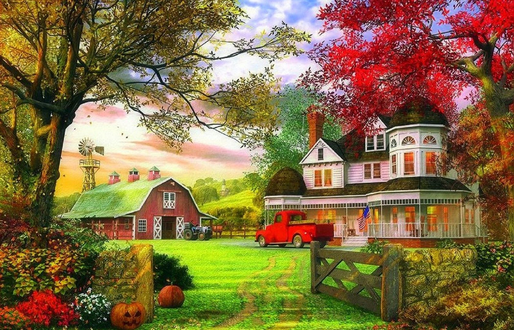 Autumn On The Farm Wallpapers