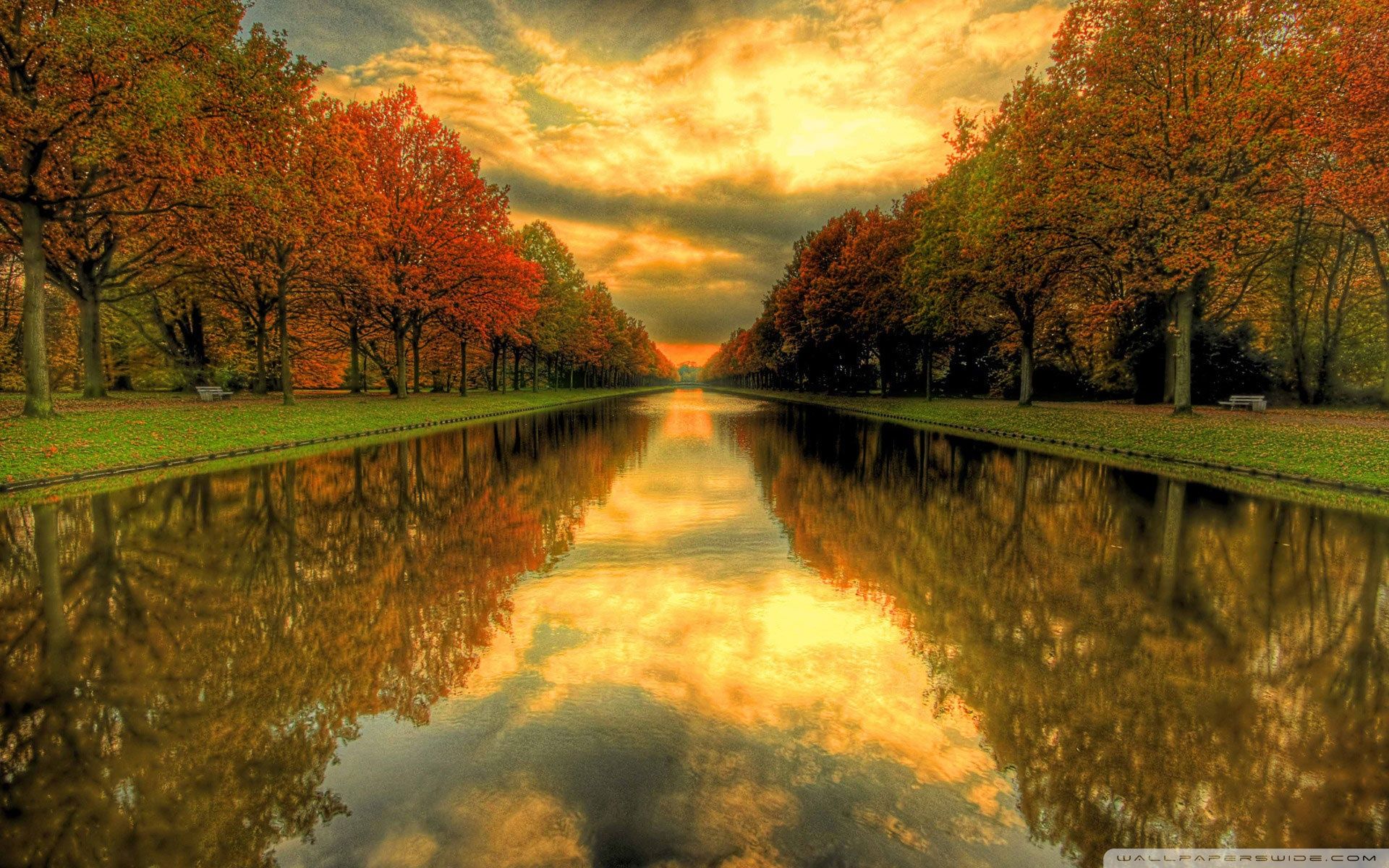 Autumn River Wallpapers