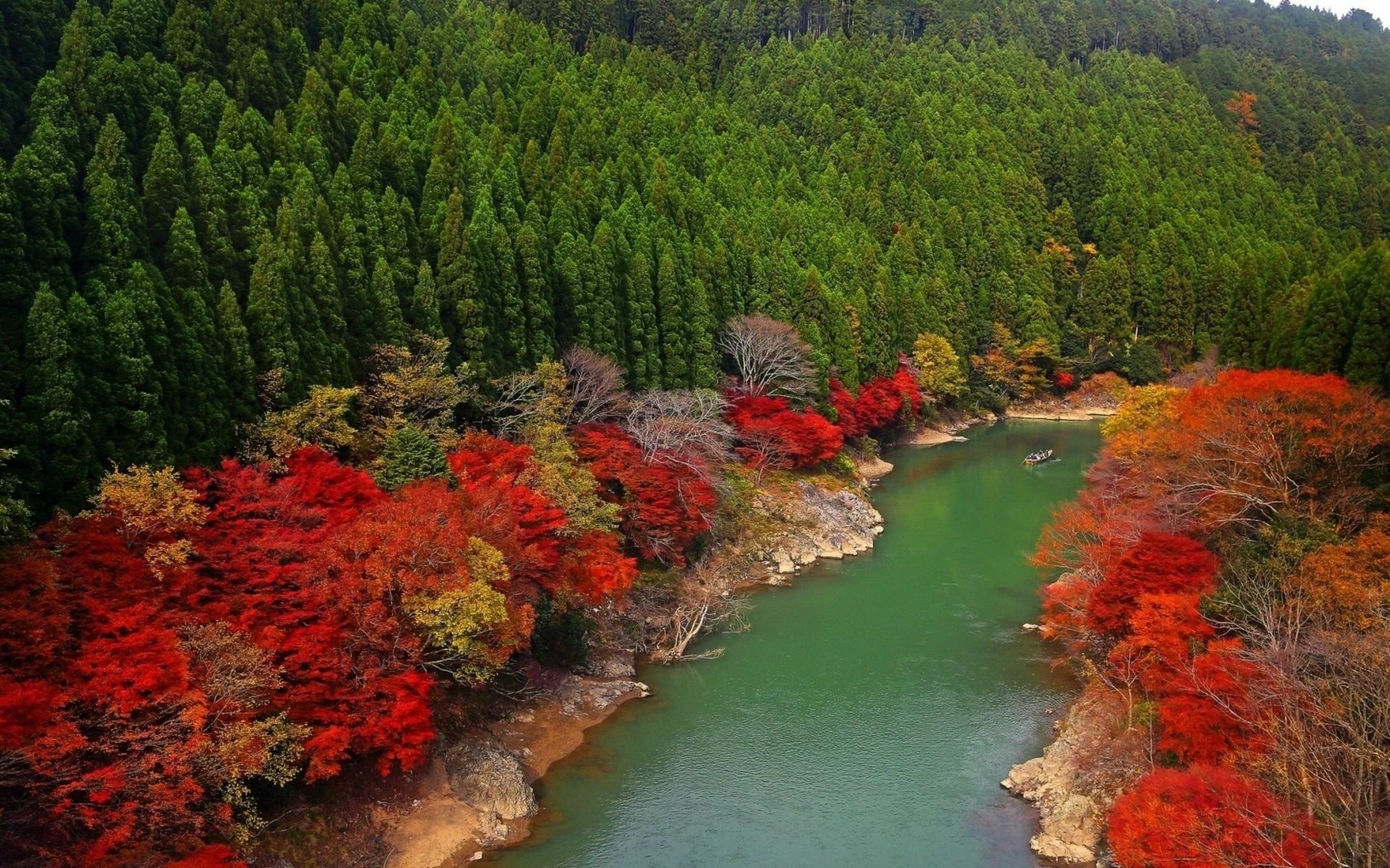 Autumn River Wallpapers