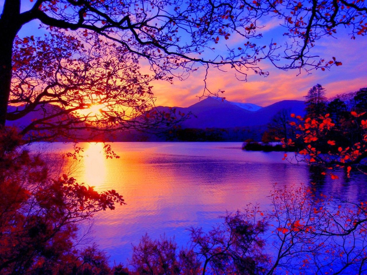 Autumn Sunset Wallpapers