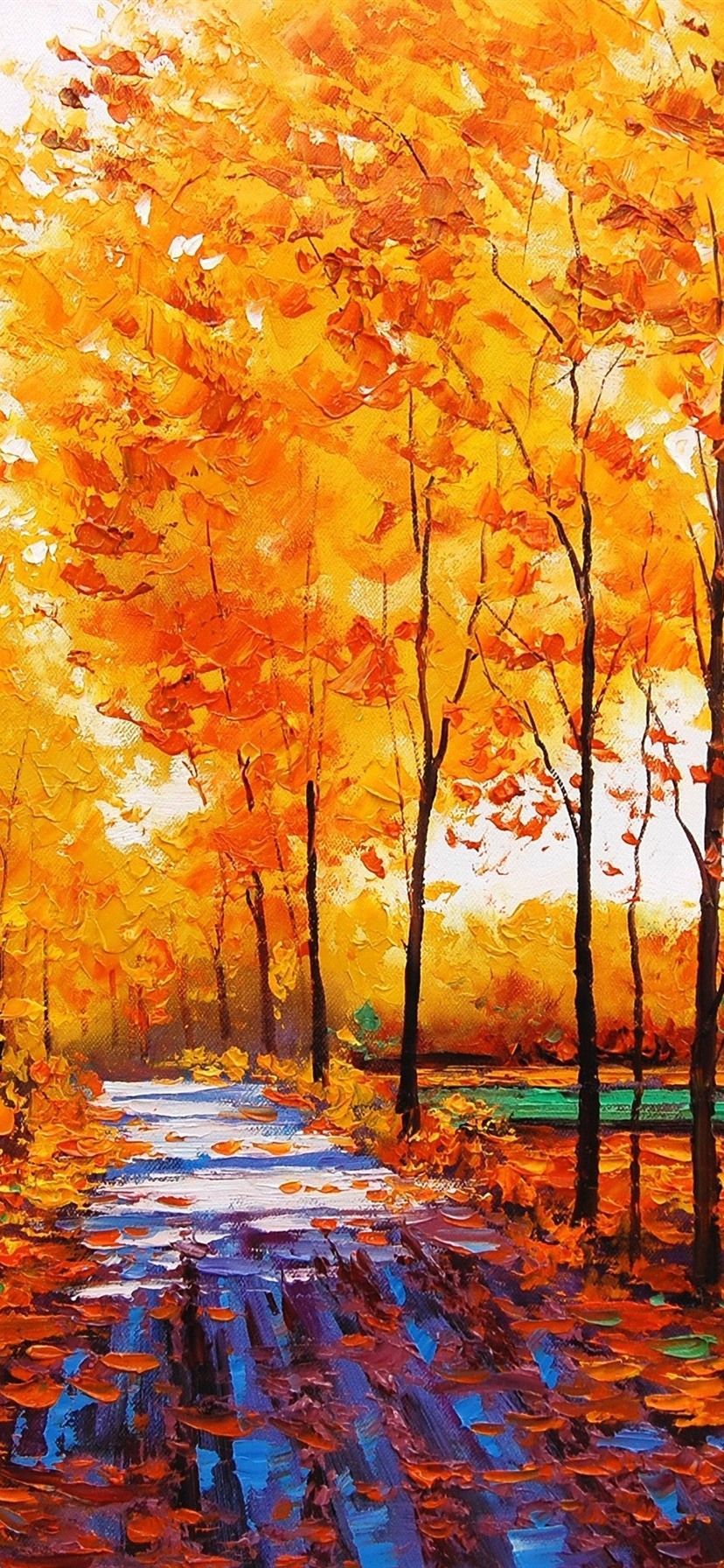 Autumn Watercolour Wallpapers