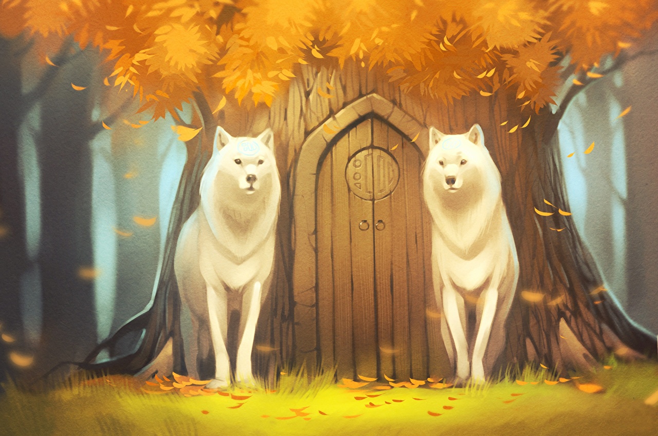 Autumn Wolves Wallpapers