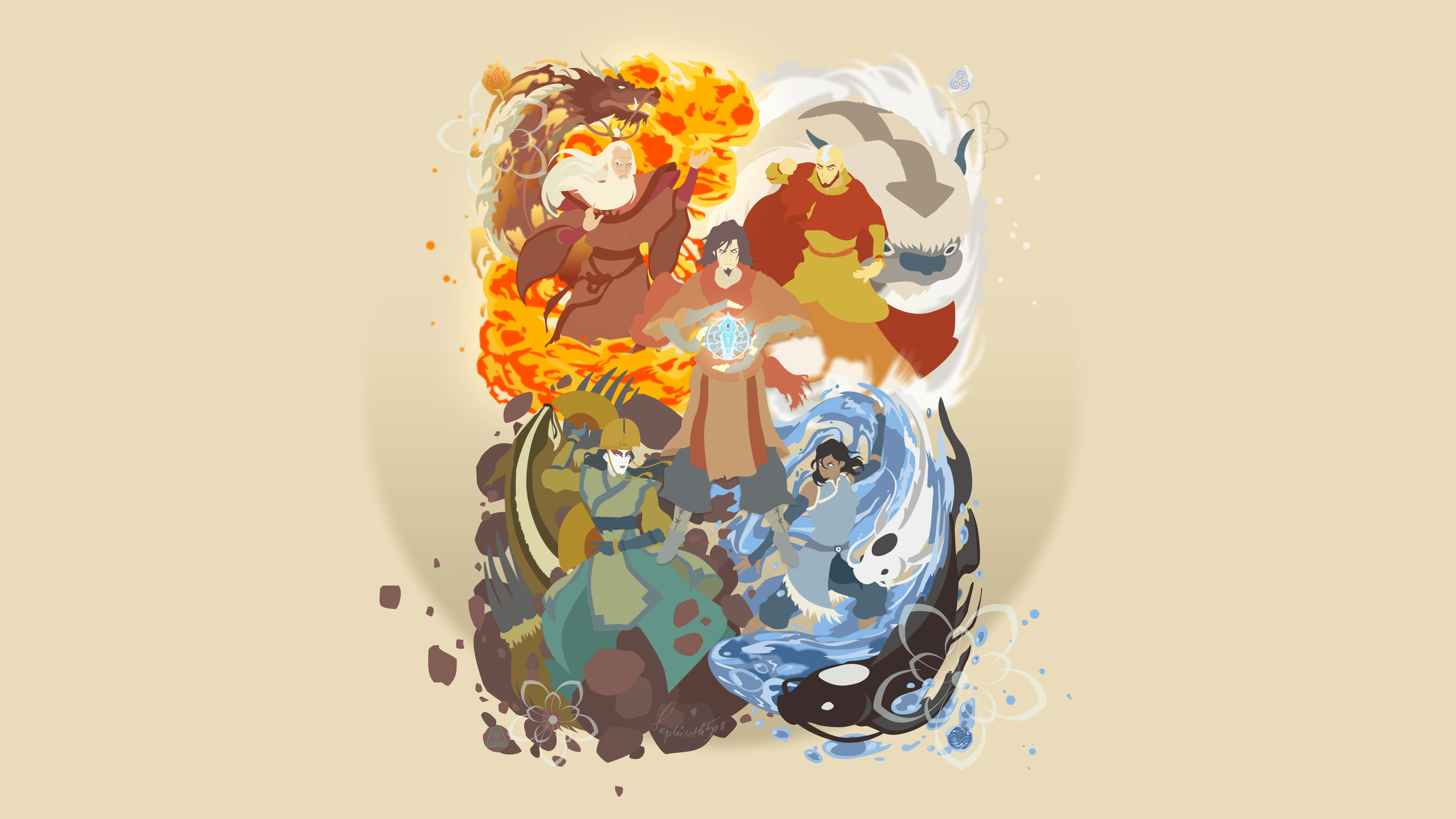 Avatar The Last Airbender Minimalist Wallpapers