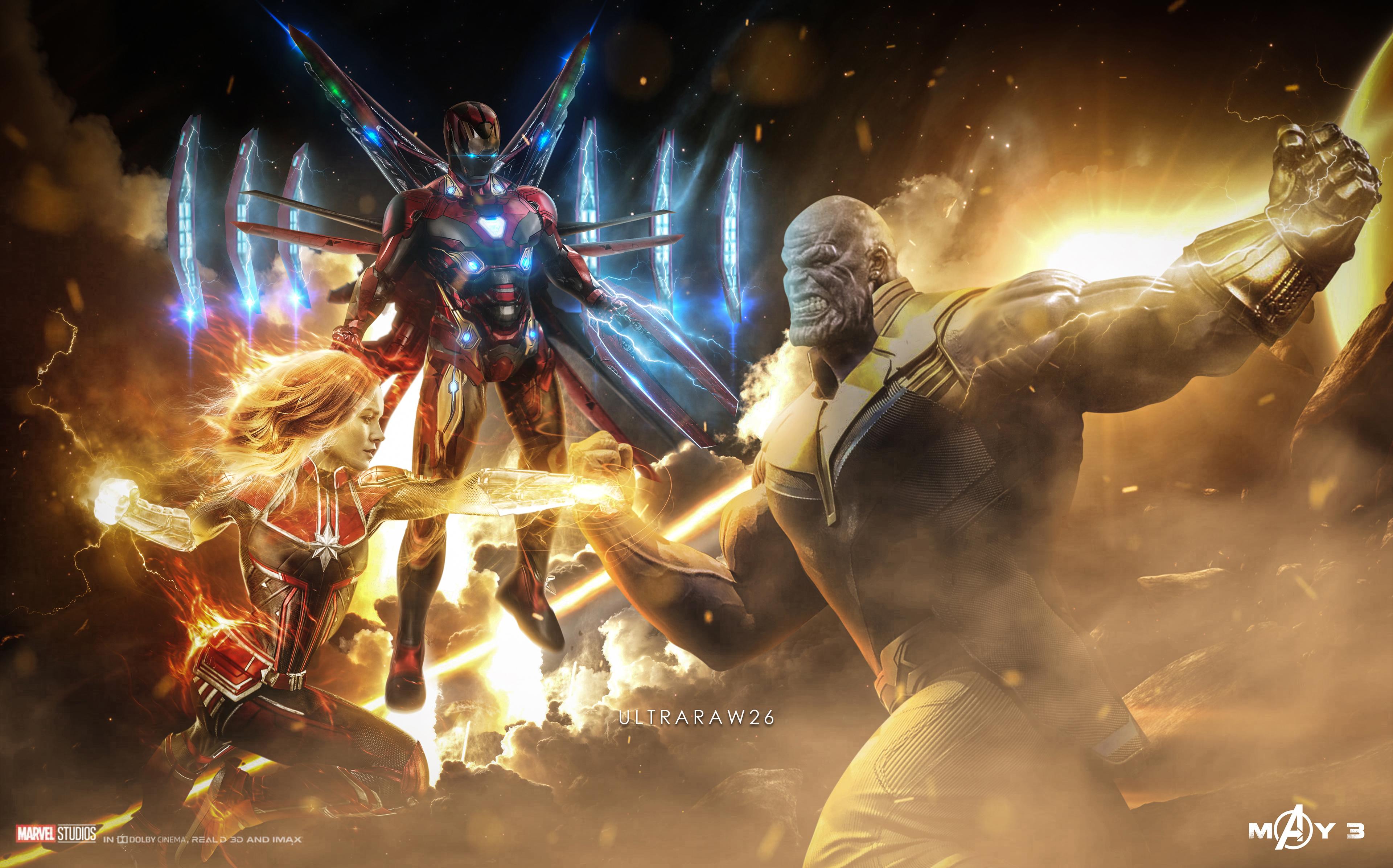 Avengers Endgame 4K Background