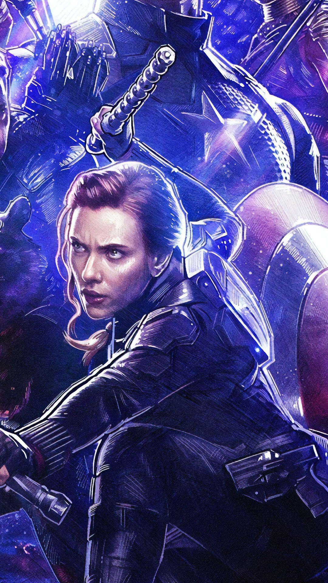 Avengers Endgame Black Widow Poster Art Wallpapers