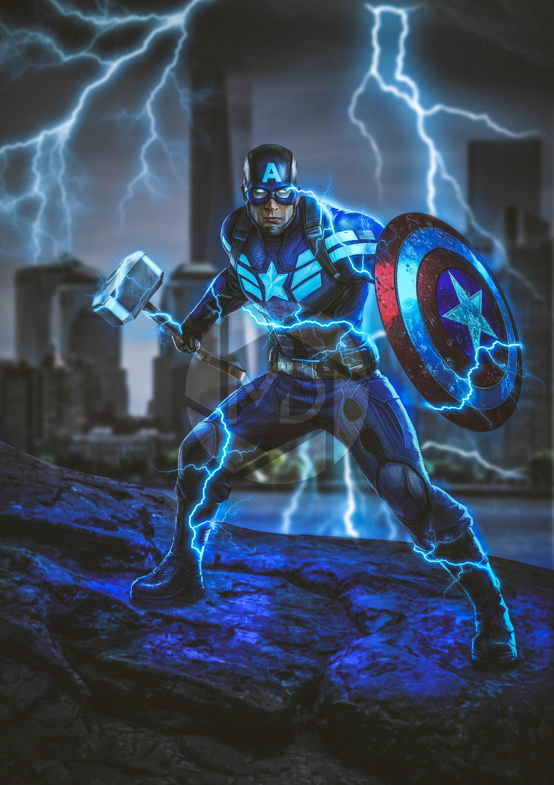 Avengers Endgame Captain America Poster Art Wallpapers