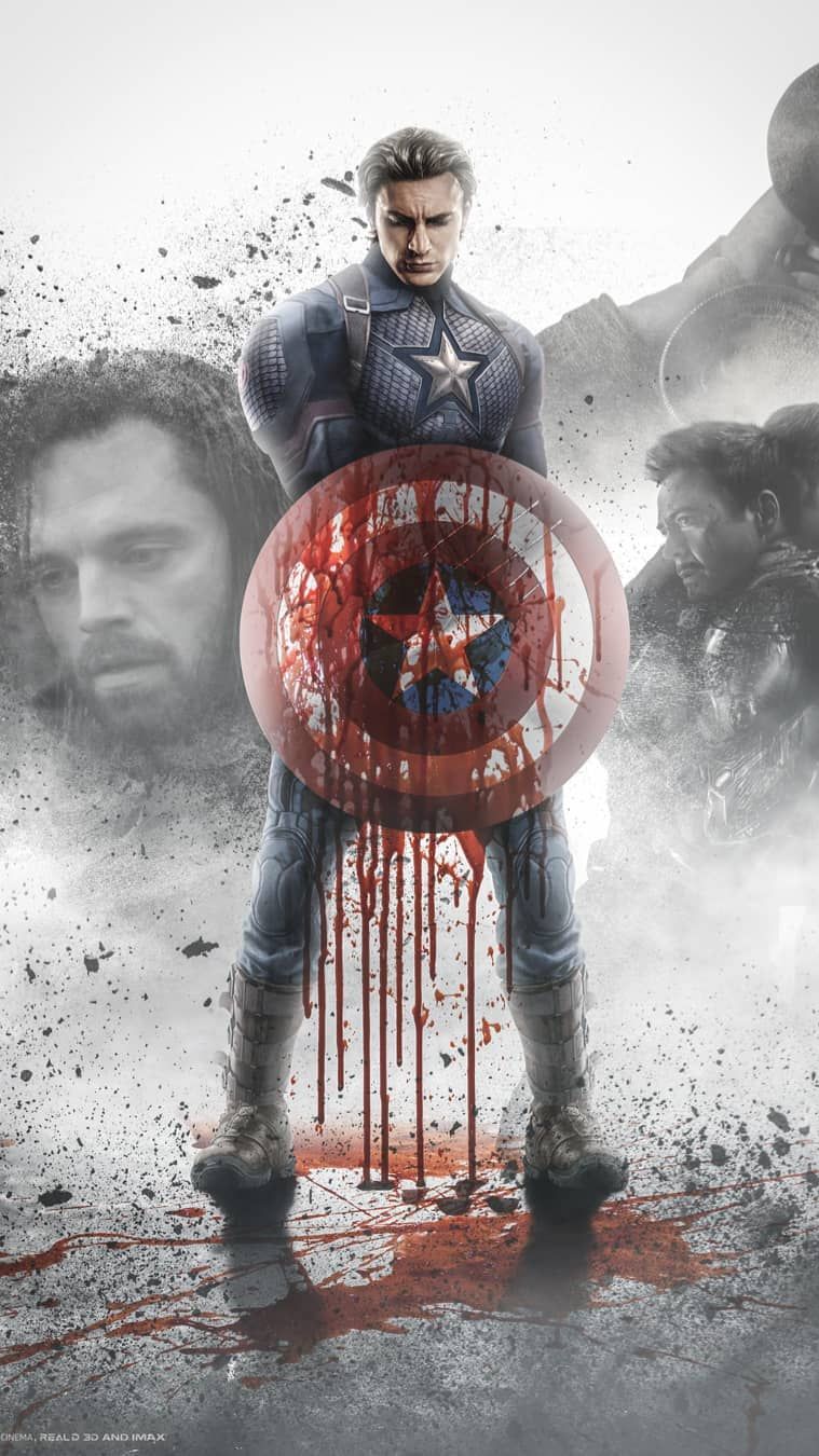 Avengers Endgame Captain America Poster Art Wallpapers