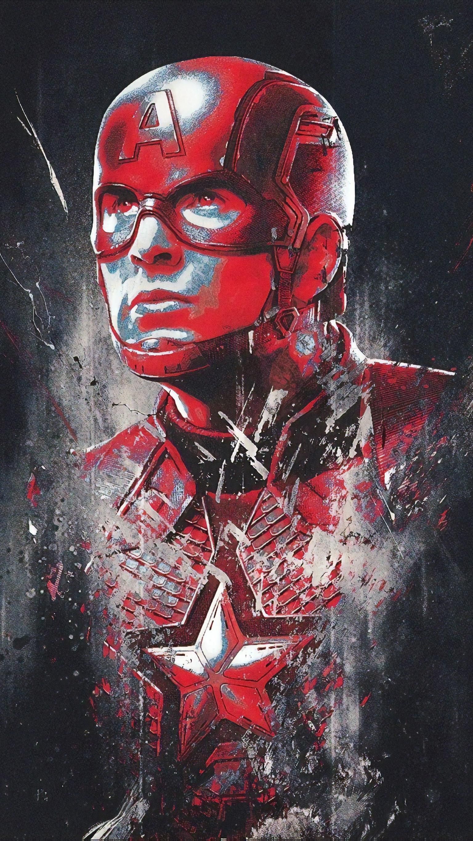 Avengers Endgame Captain America Poster Art Wallpapers