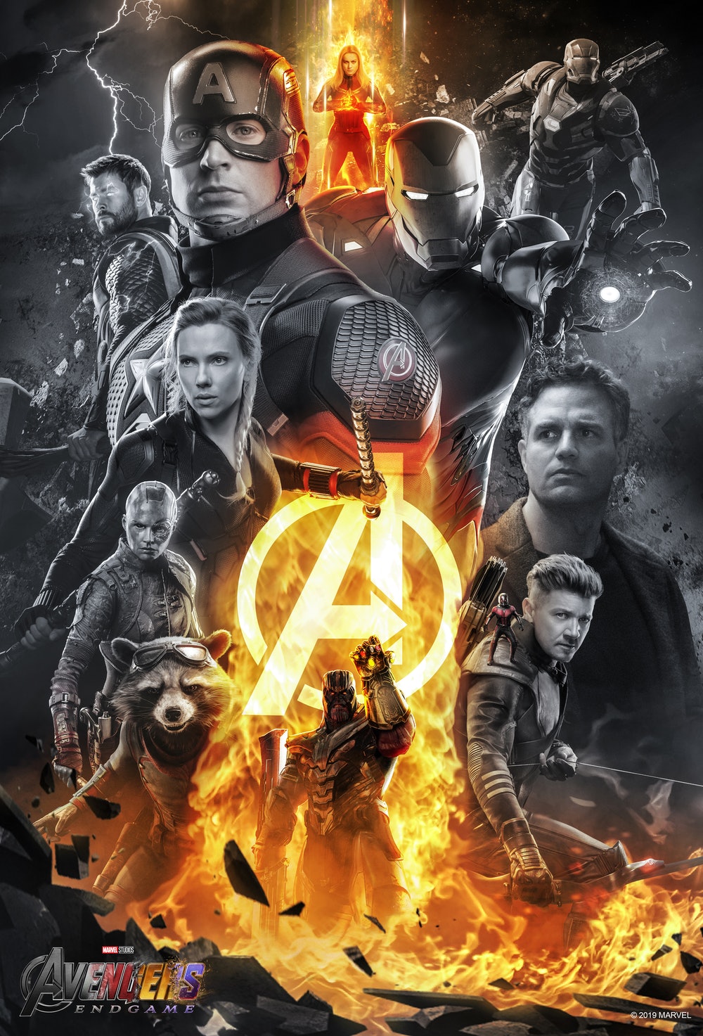 Avengers Endgame Captain America Poster Art Wallpapers