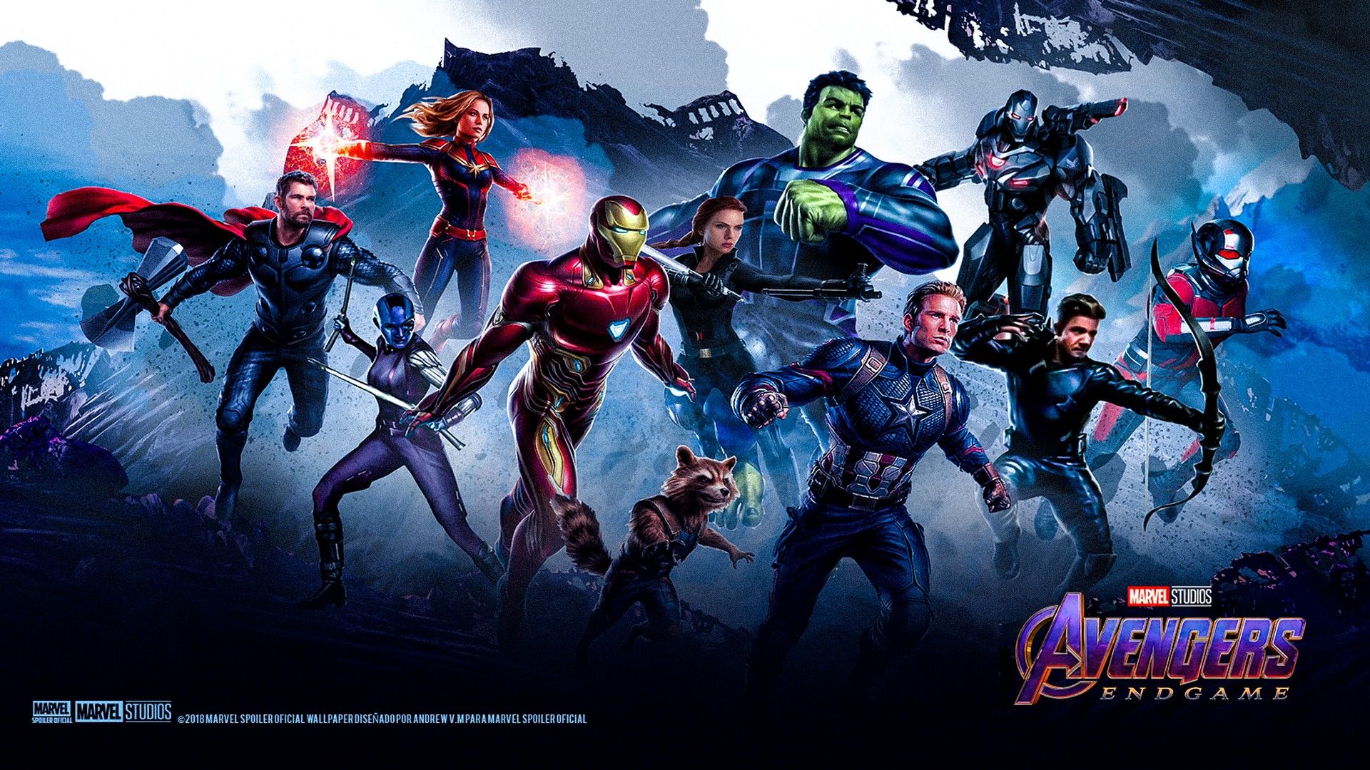 Avengers Endgame Captain Marvel Poster Art Wallpapers