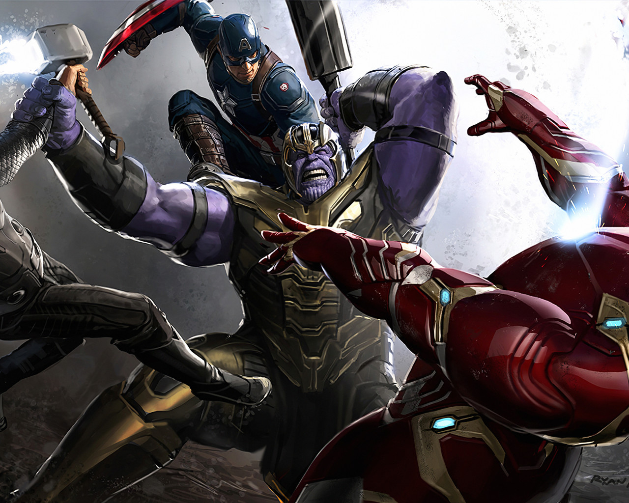 Avengers Endgame Final Battle Artwork Wallpapers