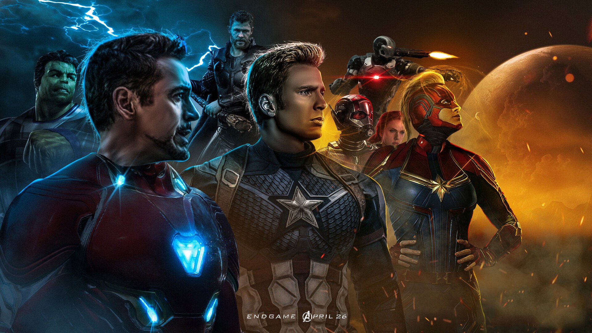 Avengers Endgame Final Battle Artwork Wallpapers