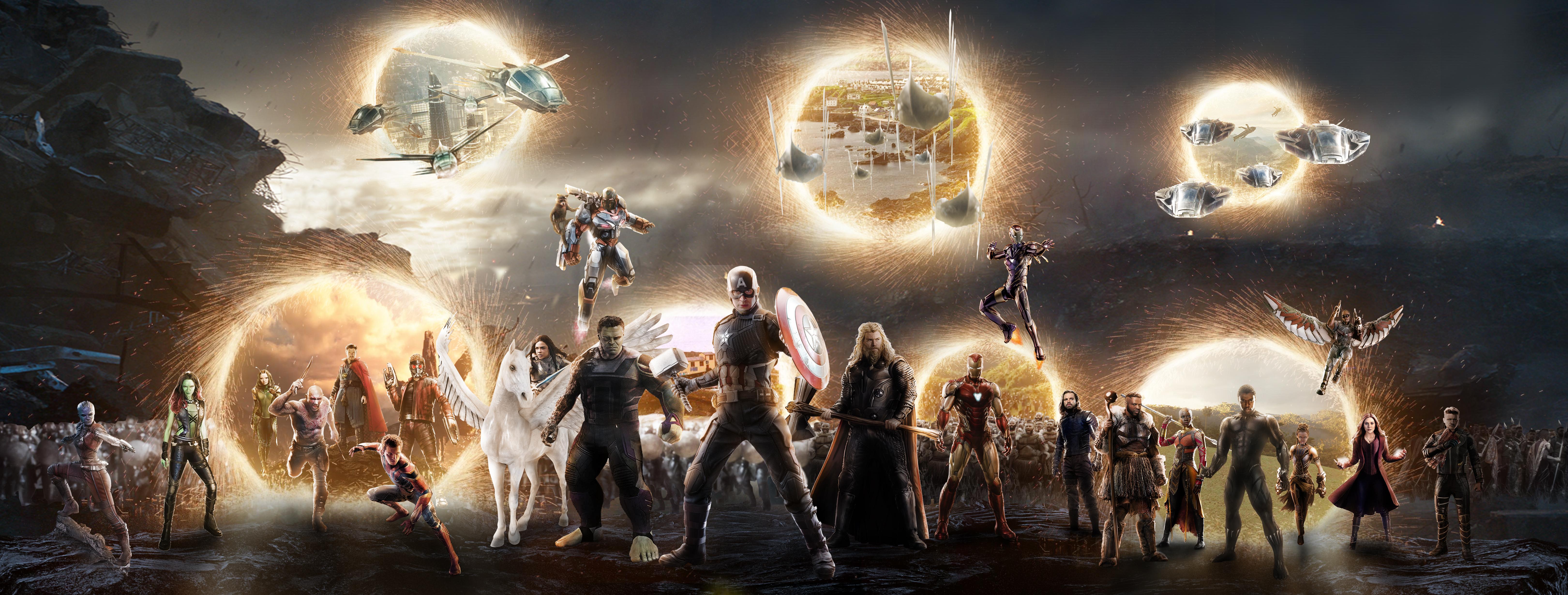 Avengers Endgame Portal Last Scene Wallpapers