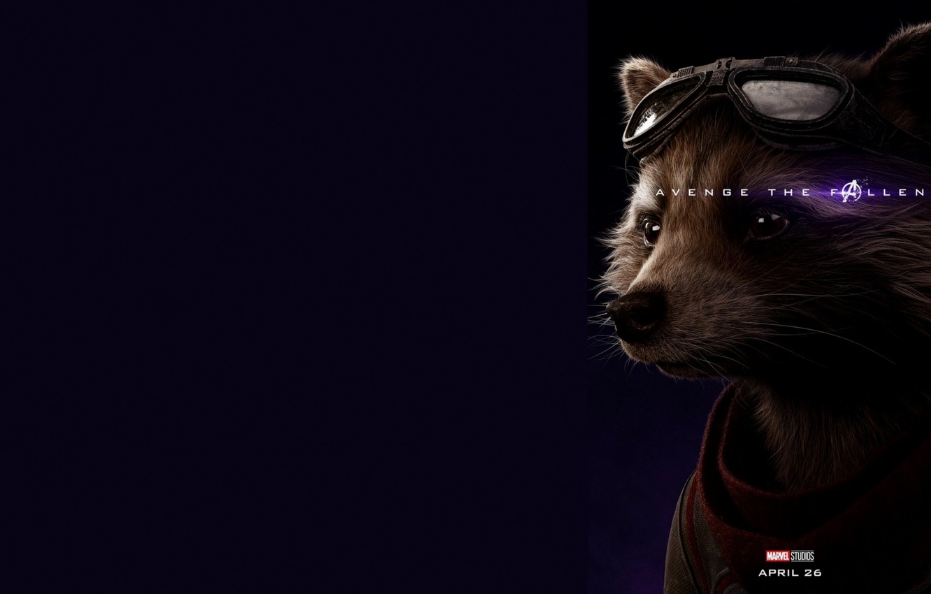 Avengers Endgame Rocket Raccoon Poster Art Wallpapers