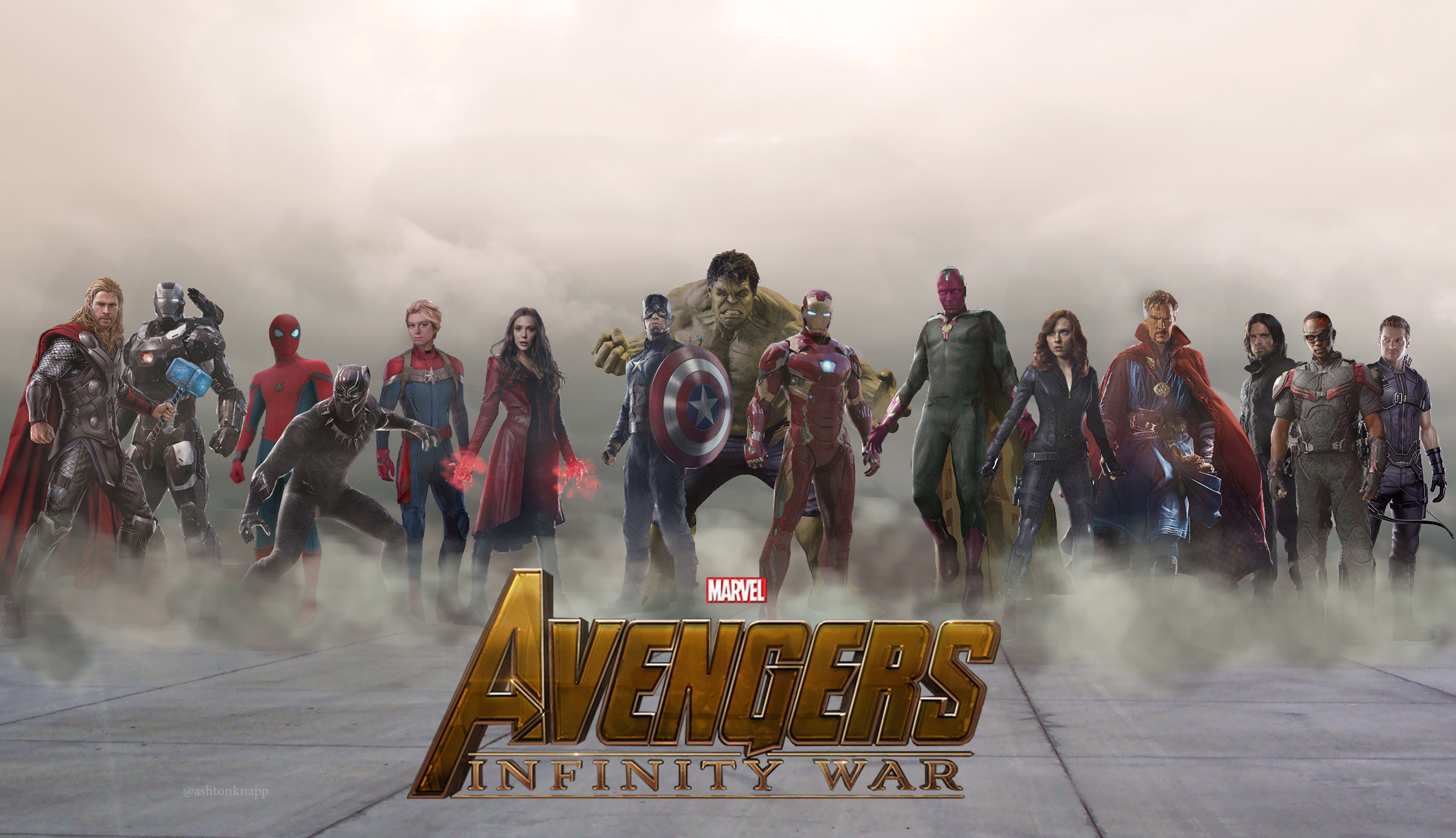 Avengers Infinity War 2018 All Characters Fan Poster Wallpapers