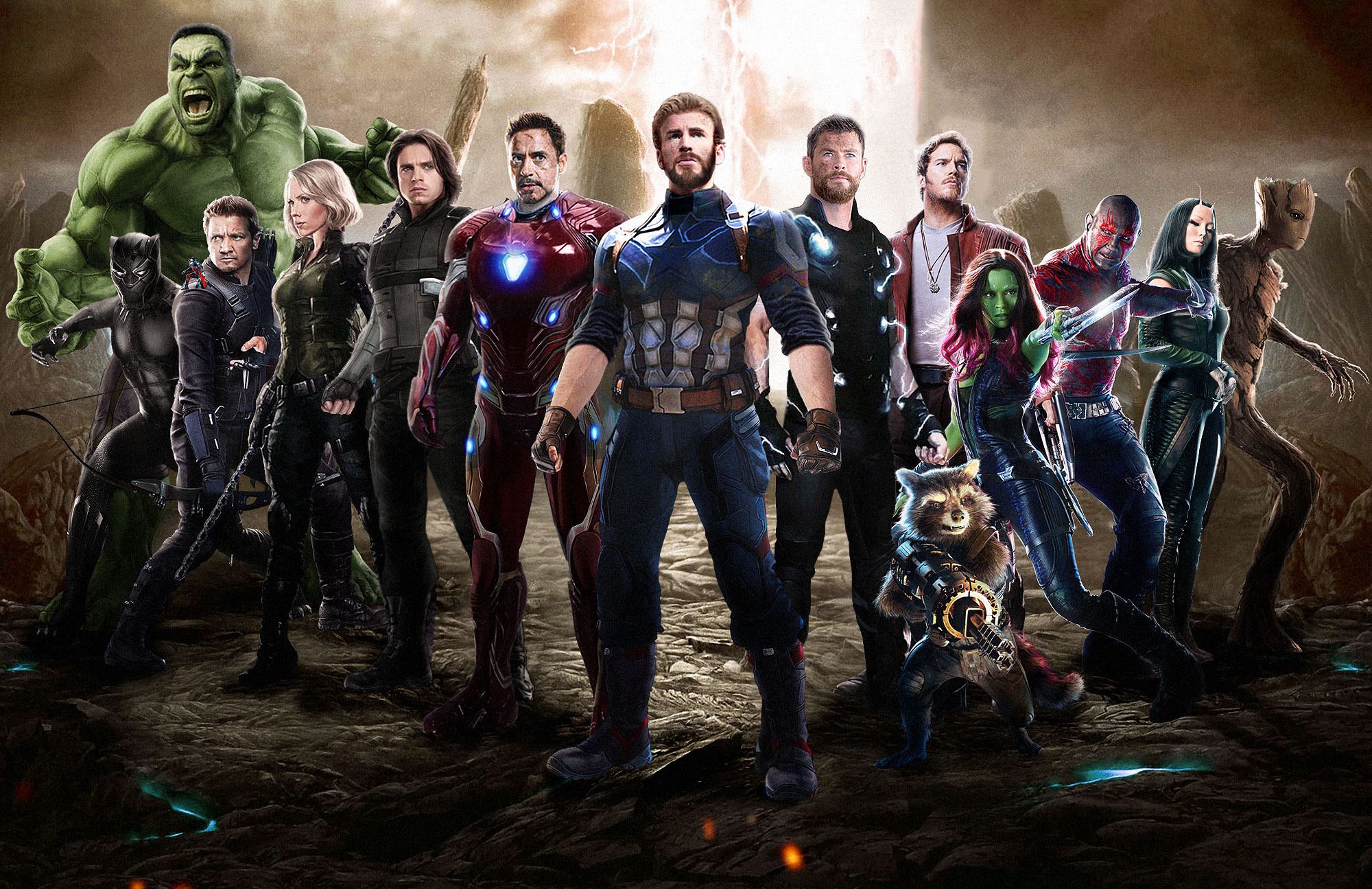 Avengers Infinity War 2018 All Characters Fan Poster Wallpapers