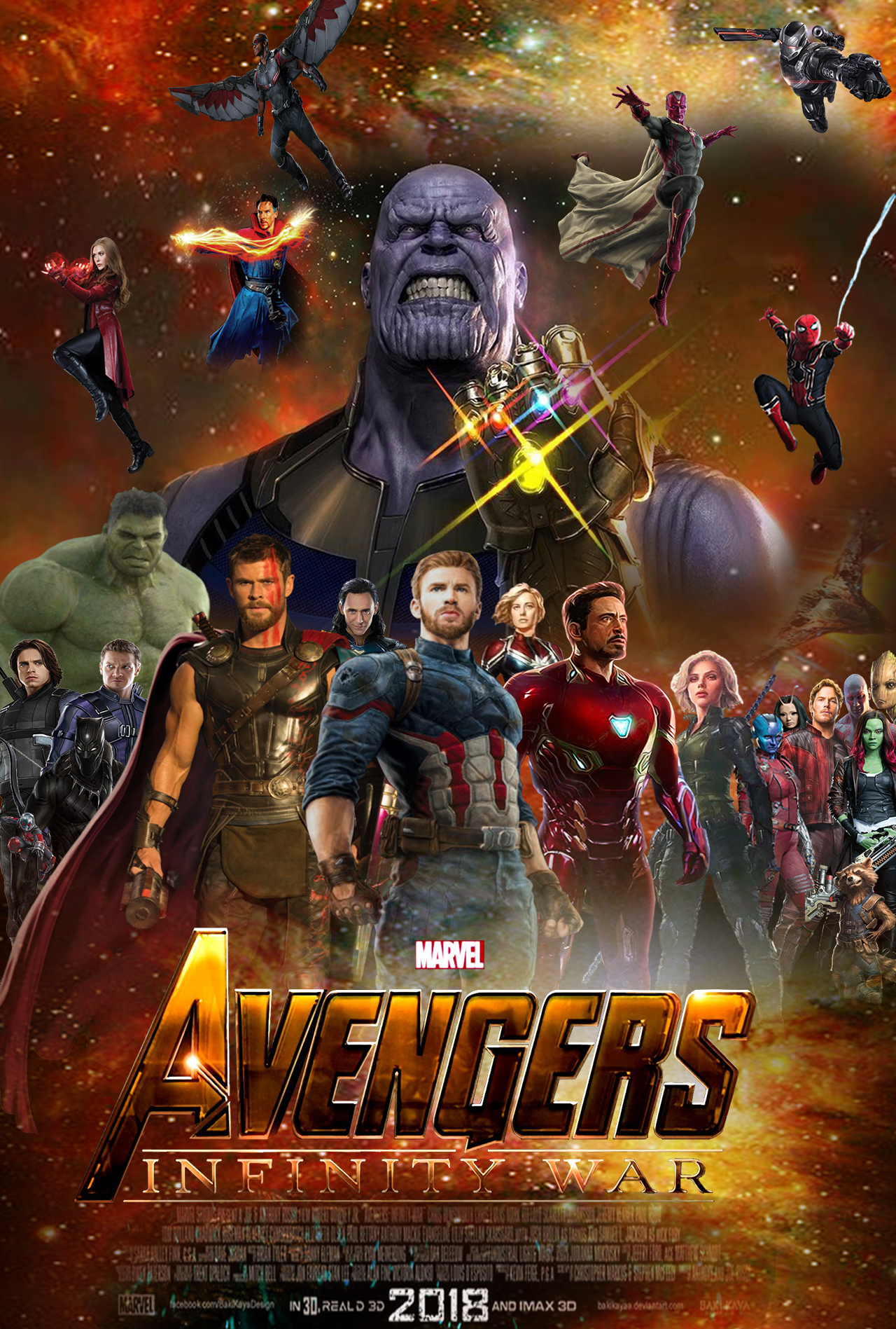 Avengers Infinity War 2018 All Characters Fan Poster Wallpapers