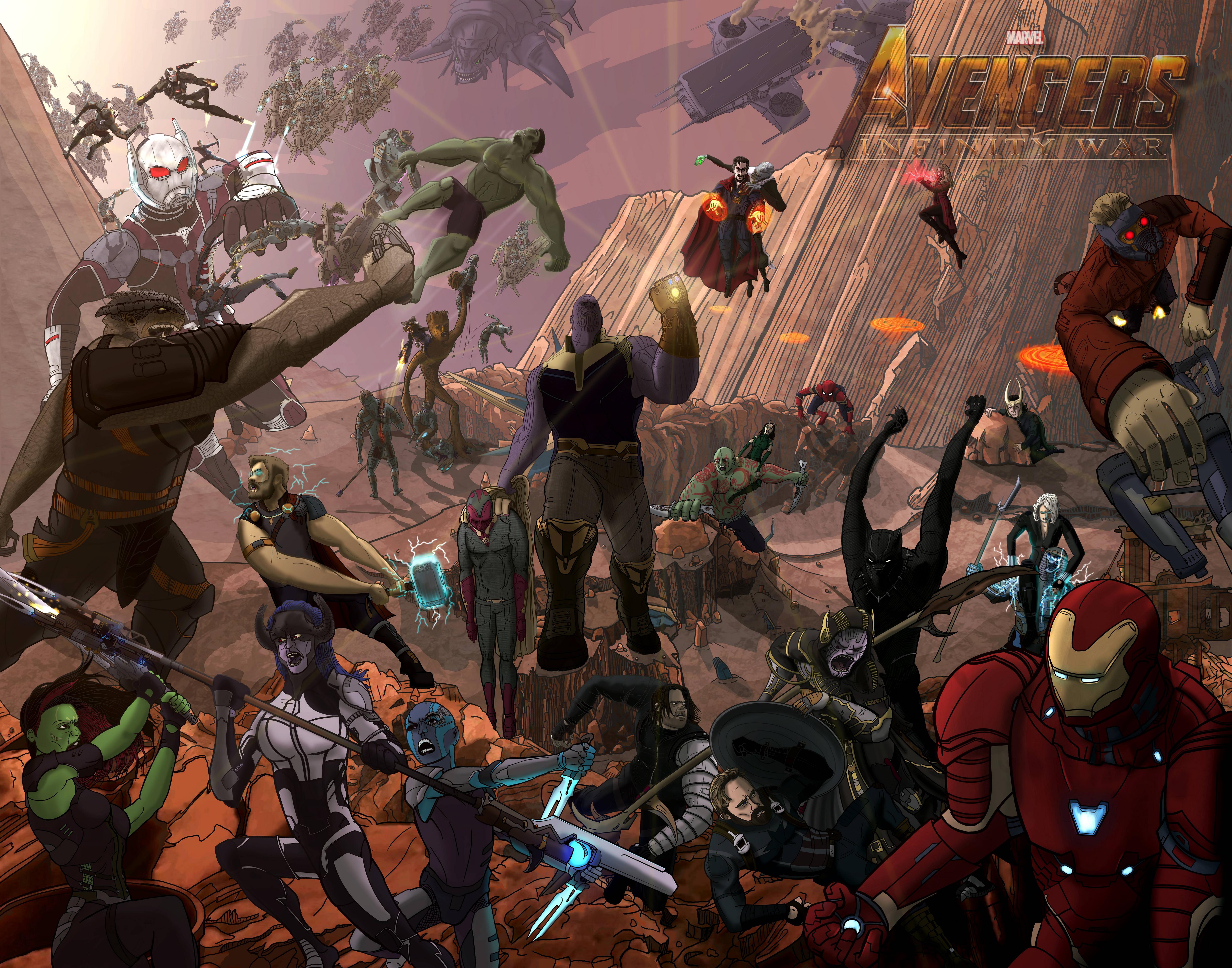Avengers Infinity War 2018 Digital Art Wallpapers