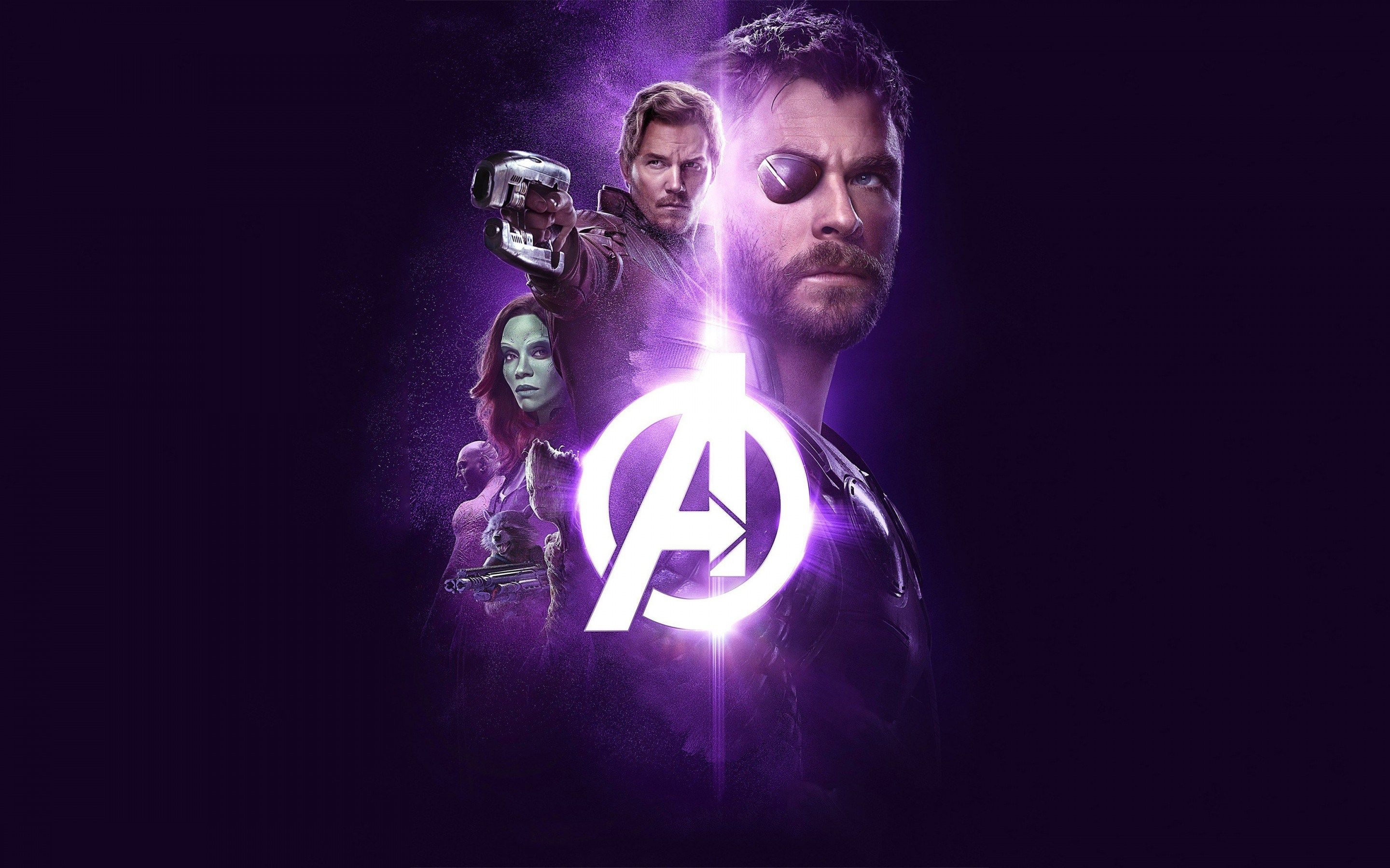 Avengers Infinity War 80S Neon Style Art Wallpapers