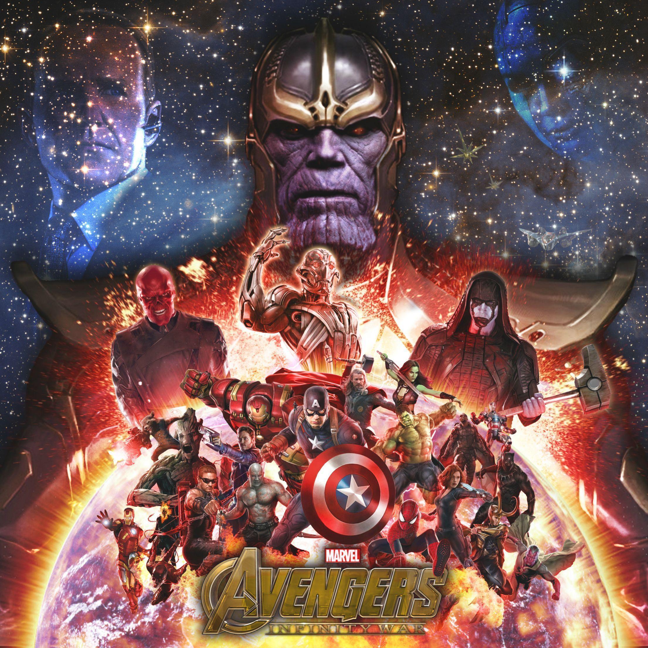 Avengers Infinity War All Superhero And Villain Poster Artwork Wallpapers