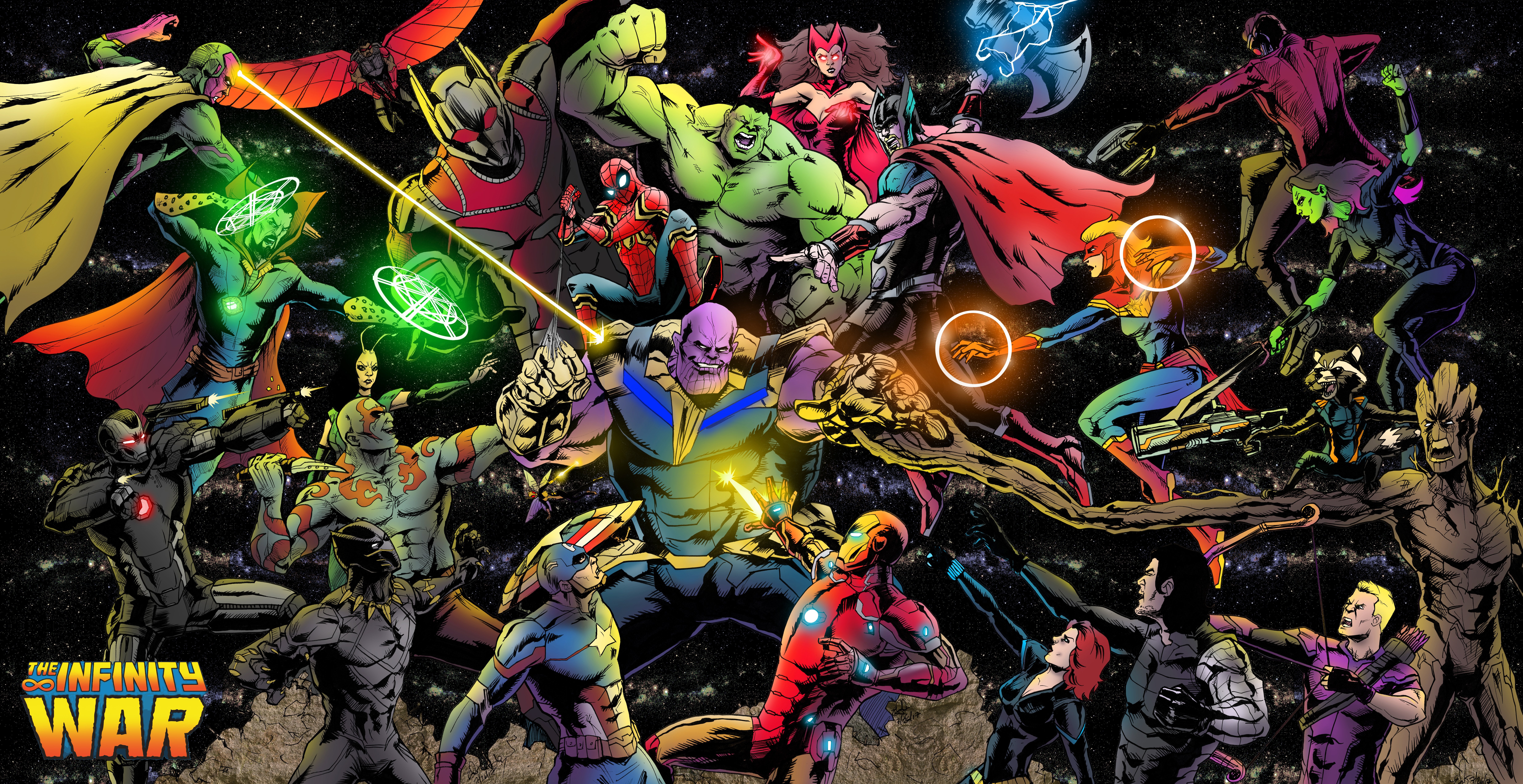 Avengers Infinty War All Superhero Fanart Wallpapers