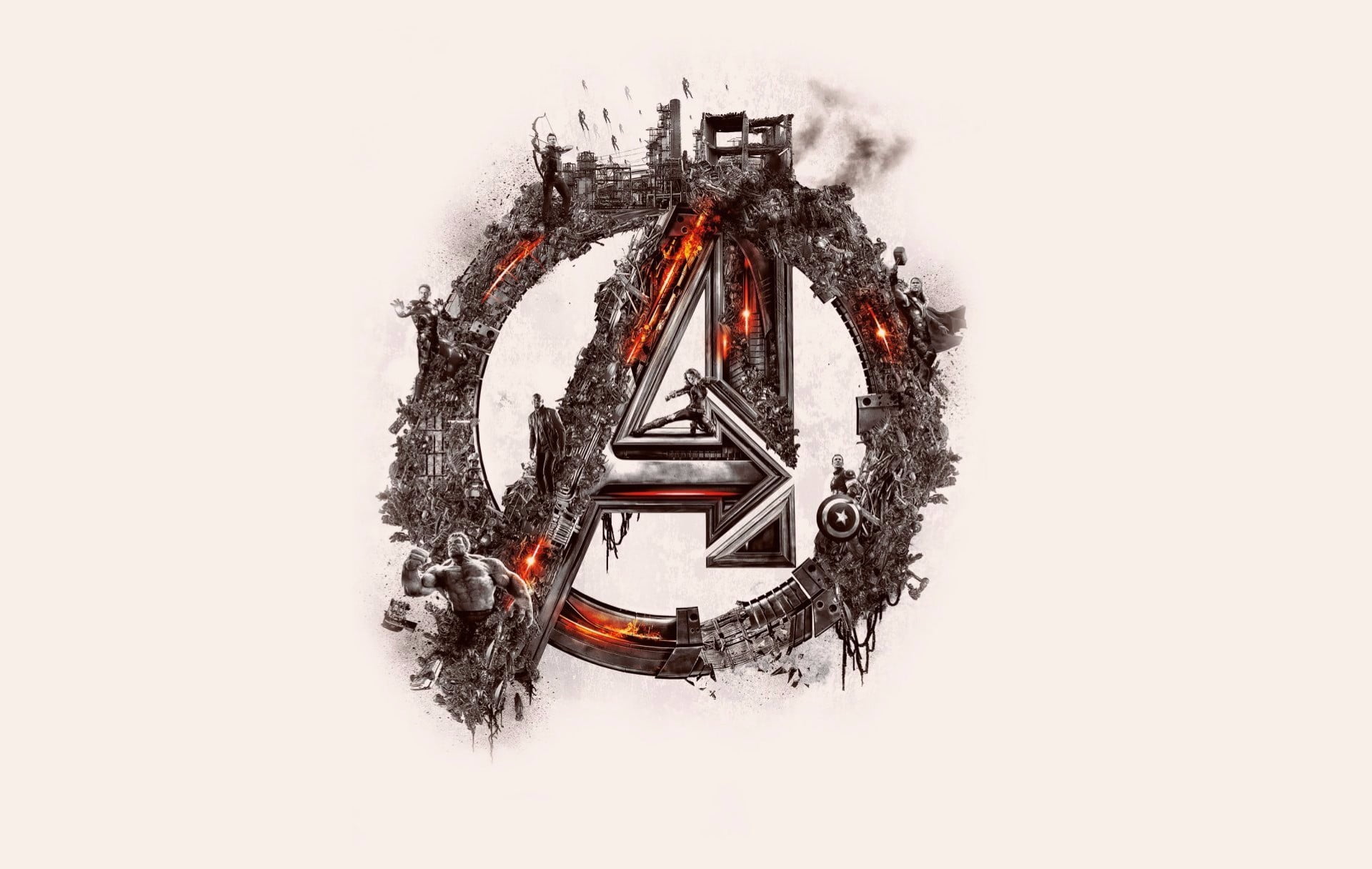 Avengers Logo Minimal Art Wallpapers