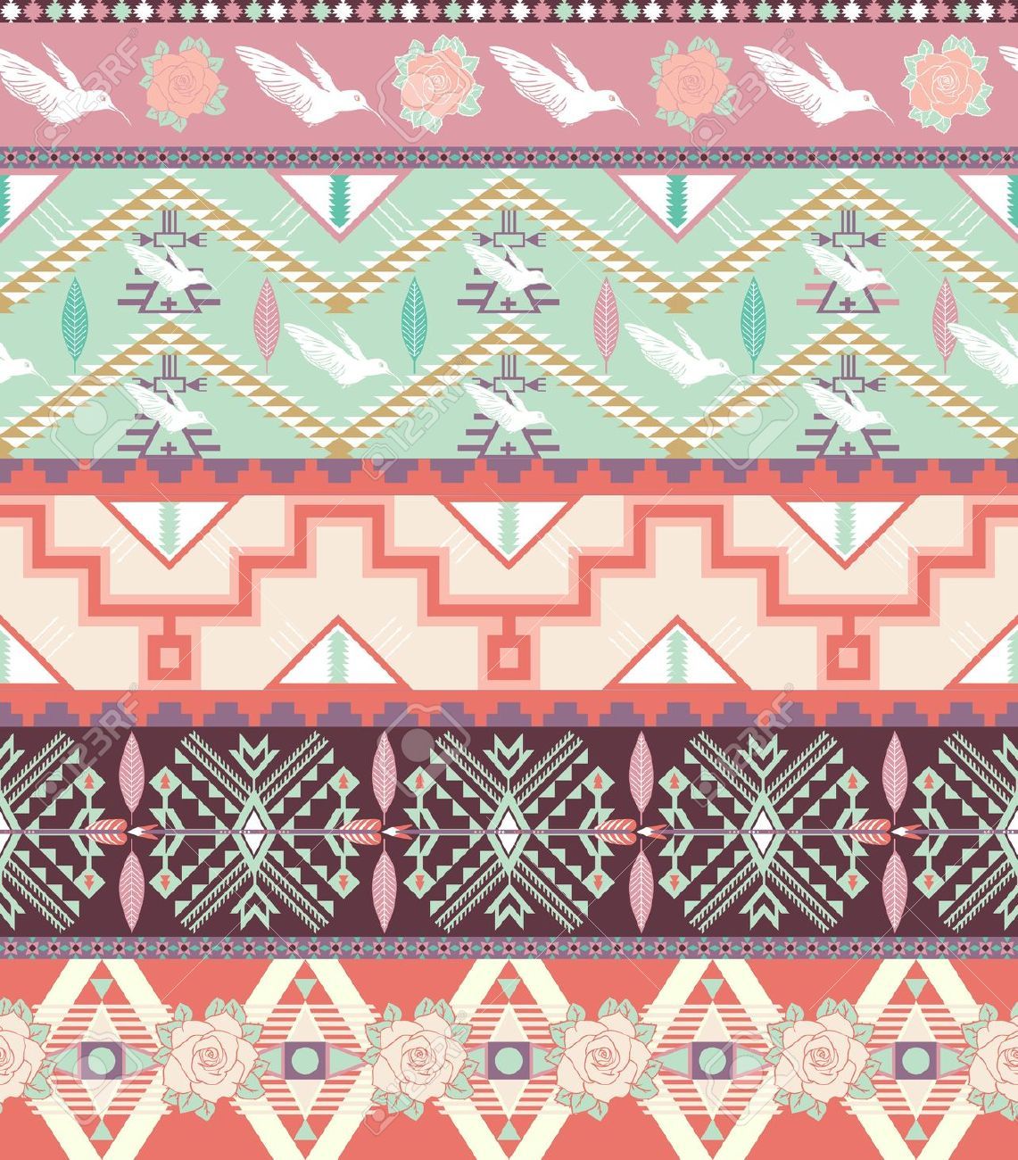 Aztec Tribal Prints Wallpapers