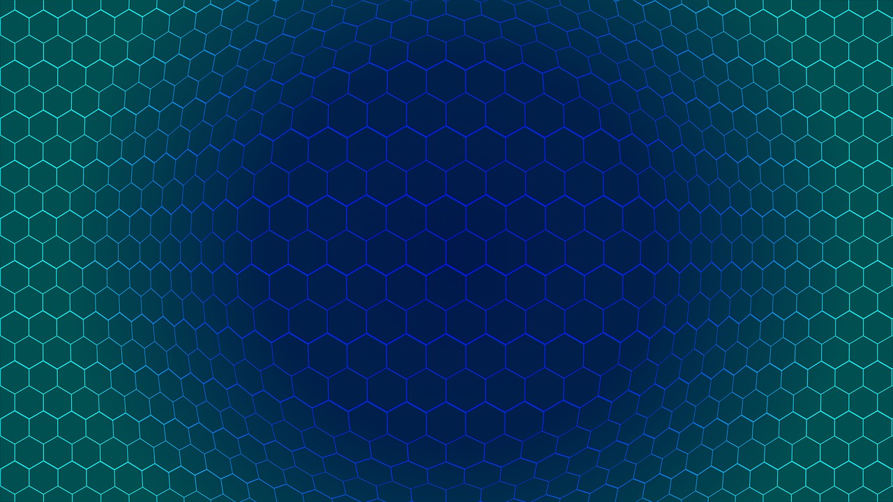 Azure Hexagon Wallpapers