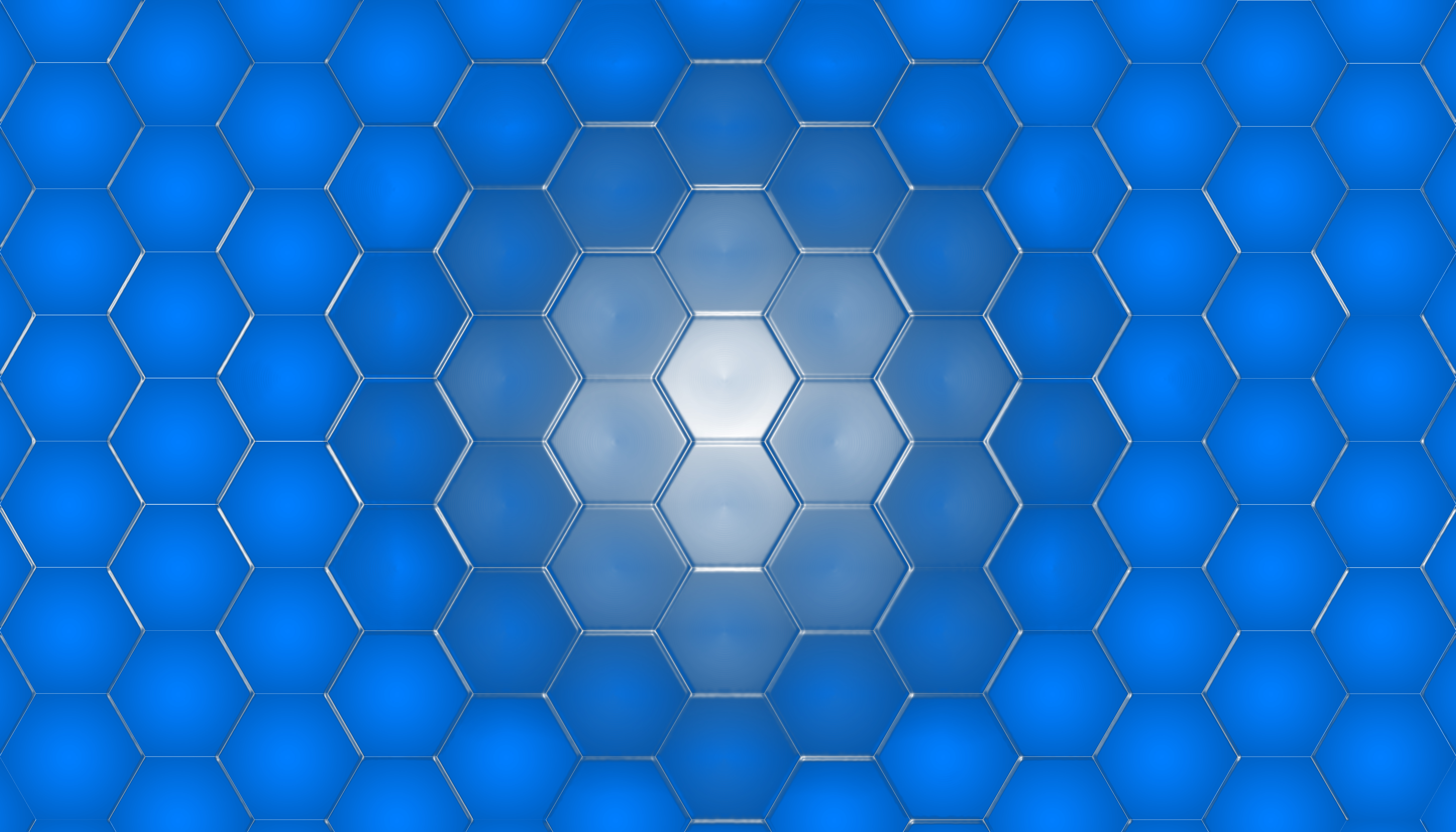 Azure Hexagon Wallpapers