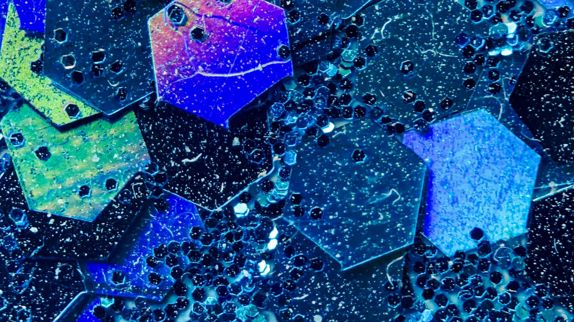 Azure Hexagon Wallpapers