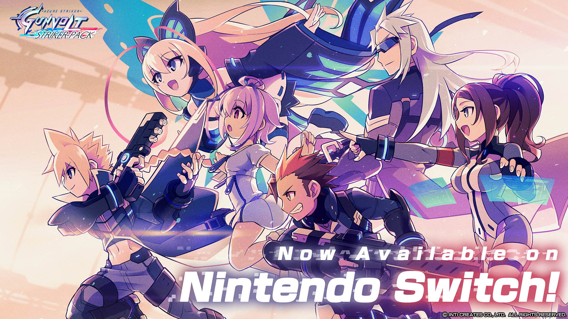 Azure Striker Gunvolt Wallpapers