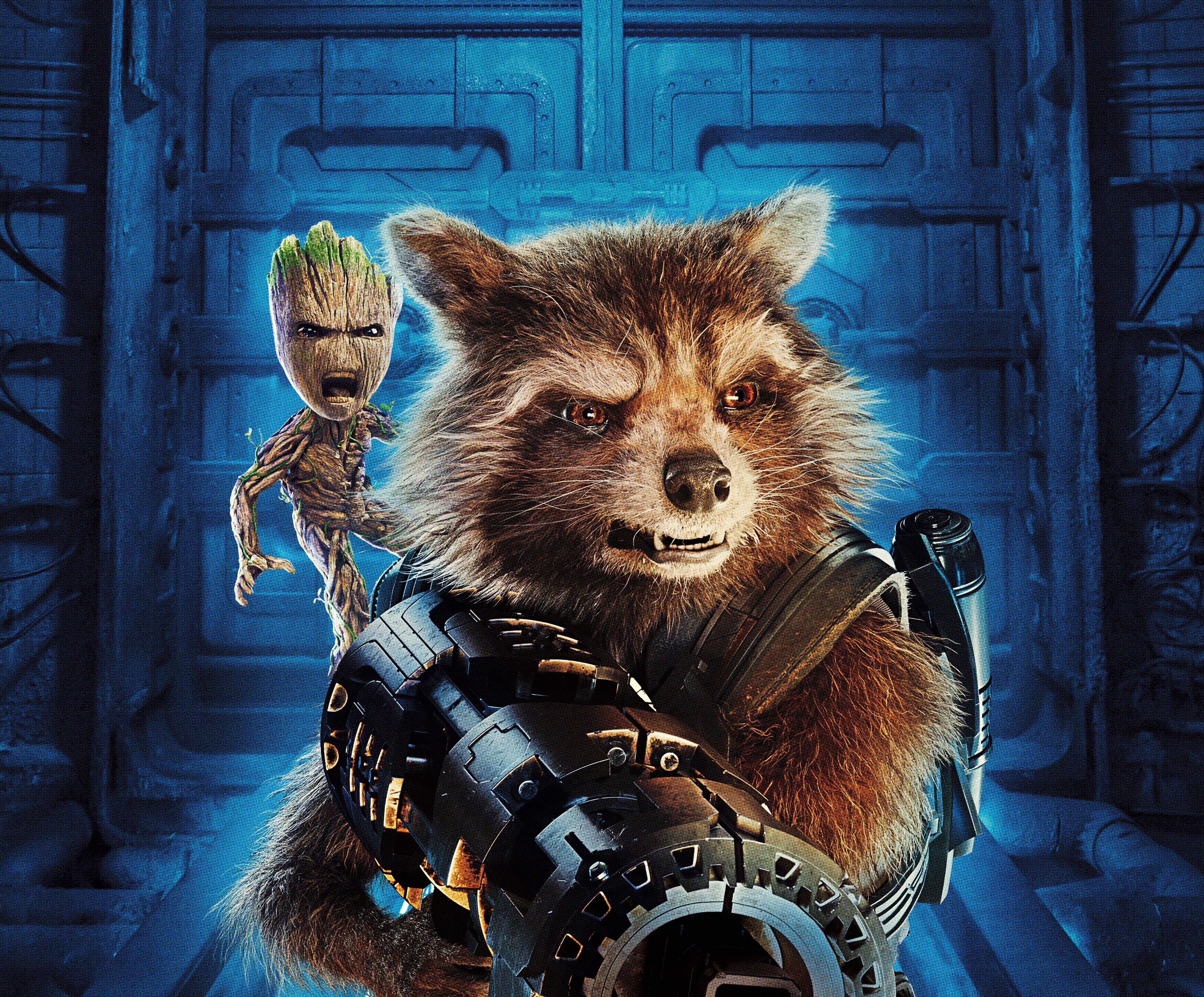 Baby Groot And Rocket Raccoon Guardians Of The Galaxy Vol 2 Wallpapers