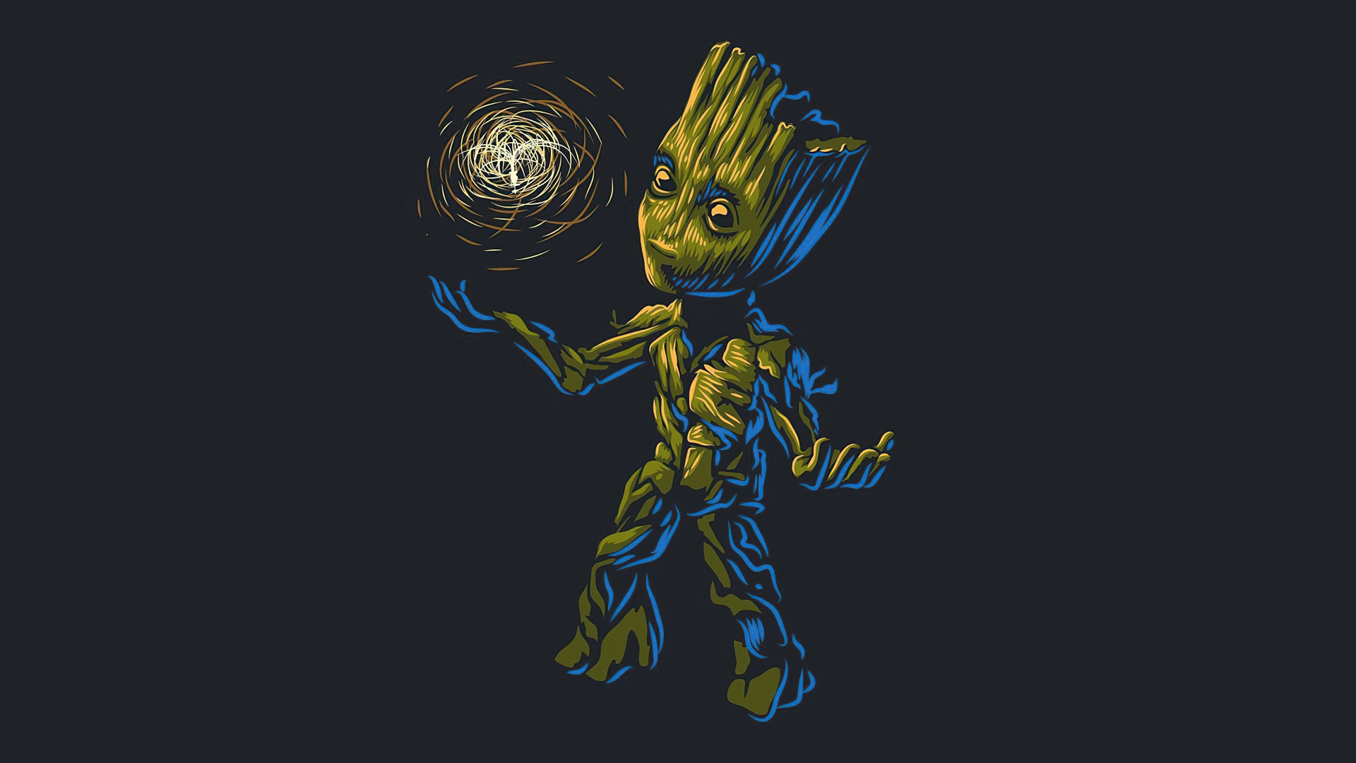 Baby Groot Desktop Background