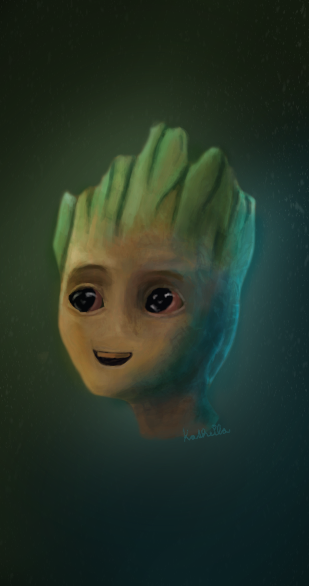 Baby Groot Desktop Background