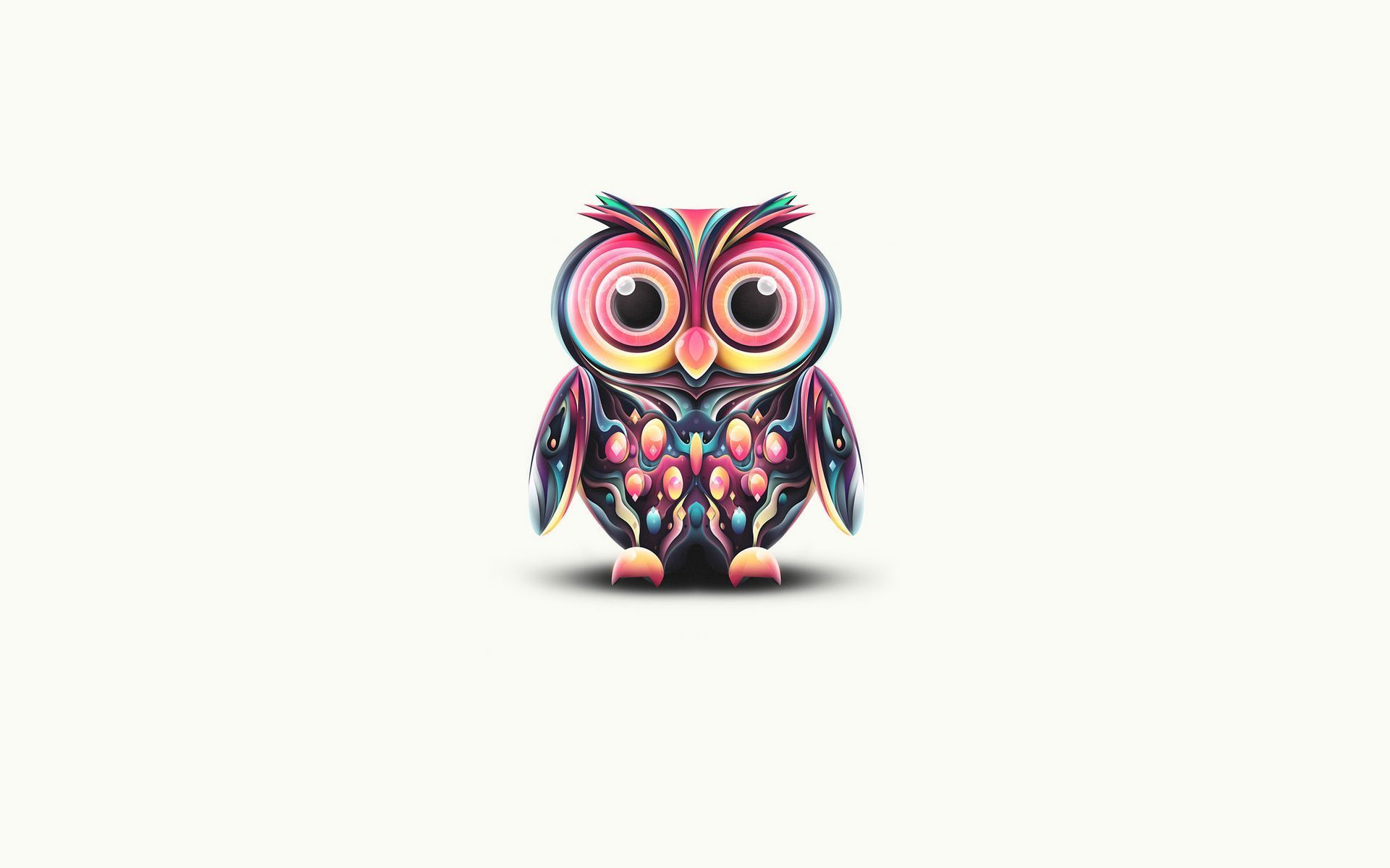 Baby Owls Cartoons Wallpapers