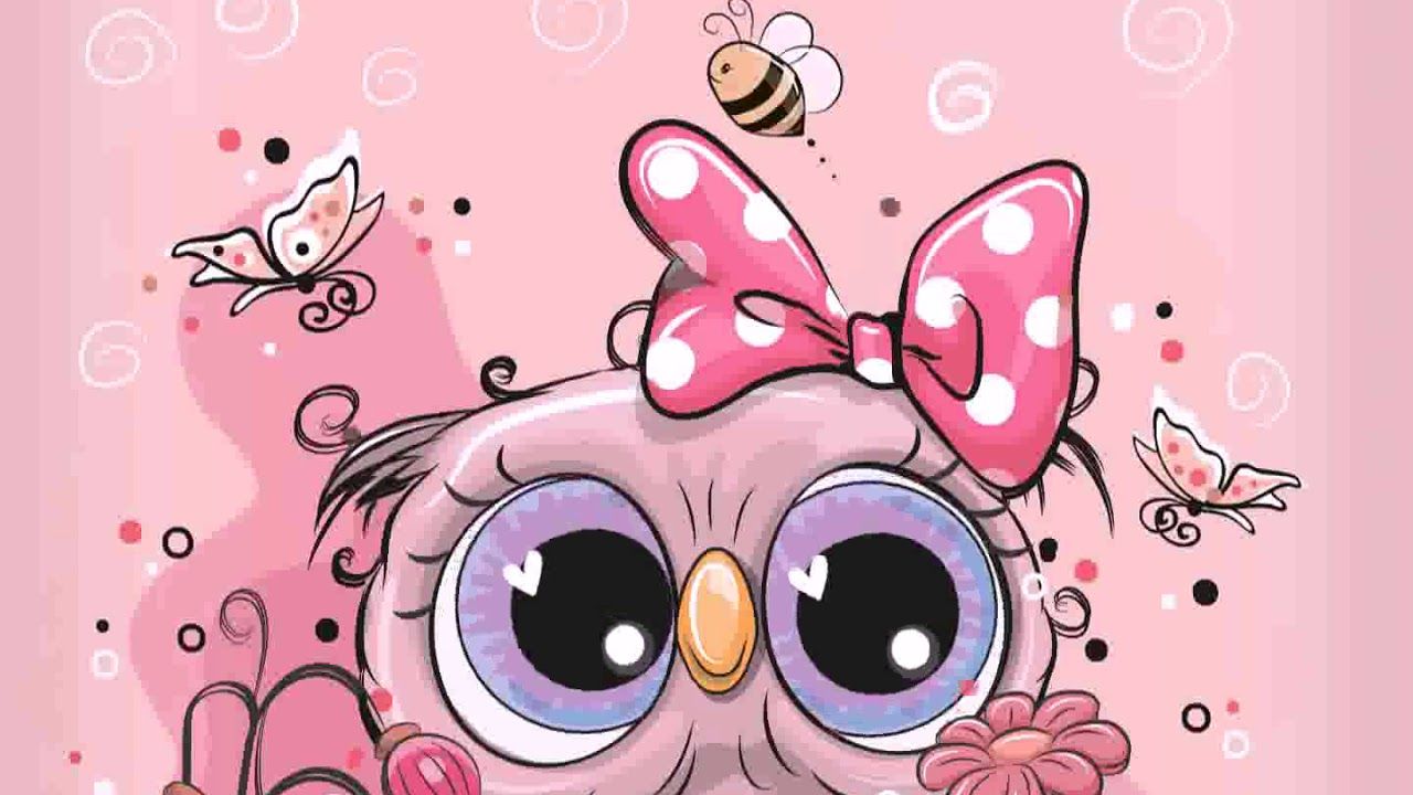 Baby Owls Cartoons Wallpapers