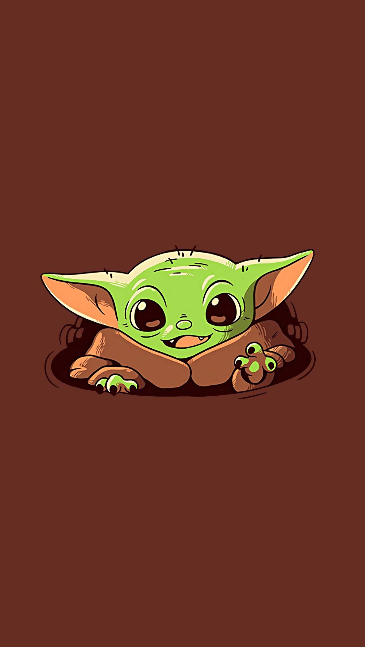 Baby Yoda And Mandalorian 4K Art Wallpapers