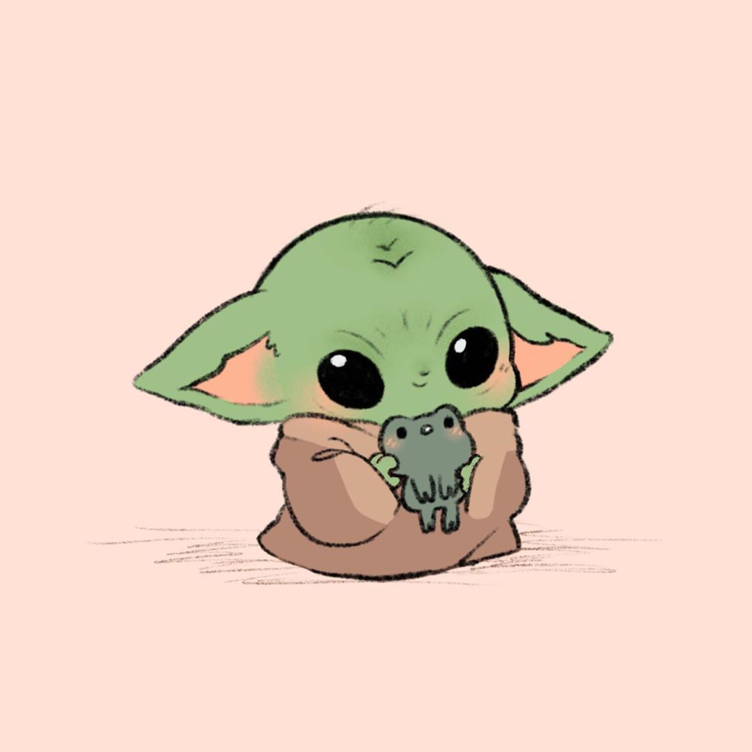 Baby Yoda Cartoon Cute Wallpapers