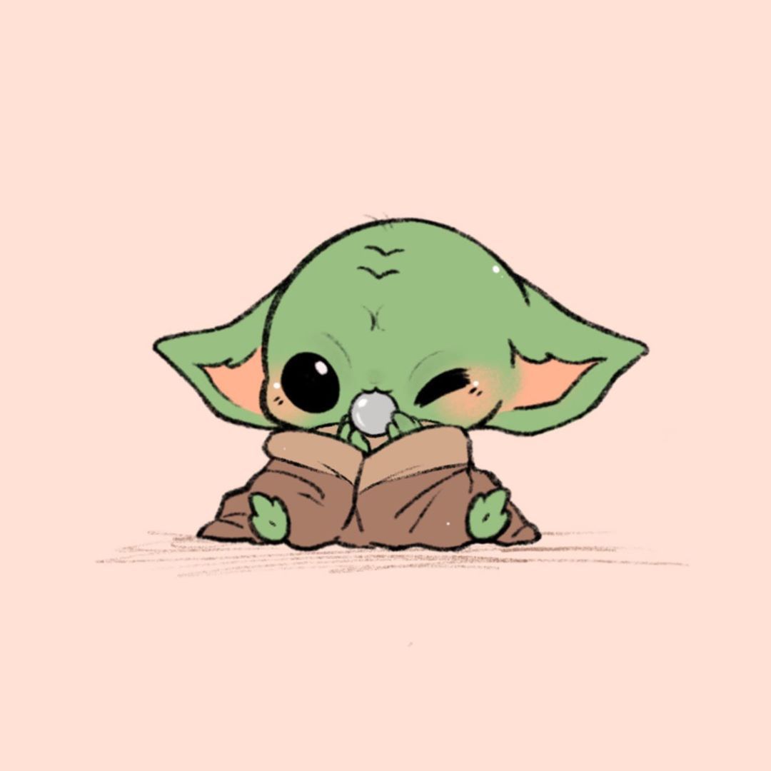 Baby Yoda Cartoon Cute Wallpapers