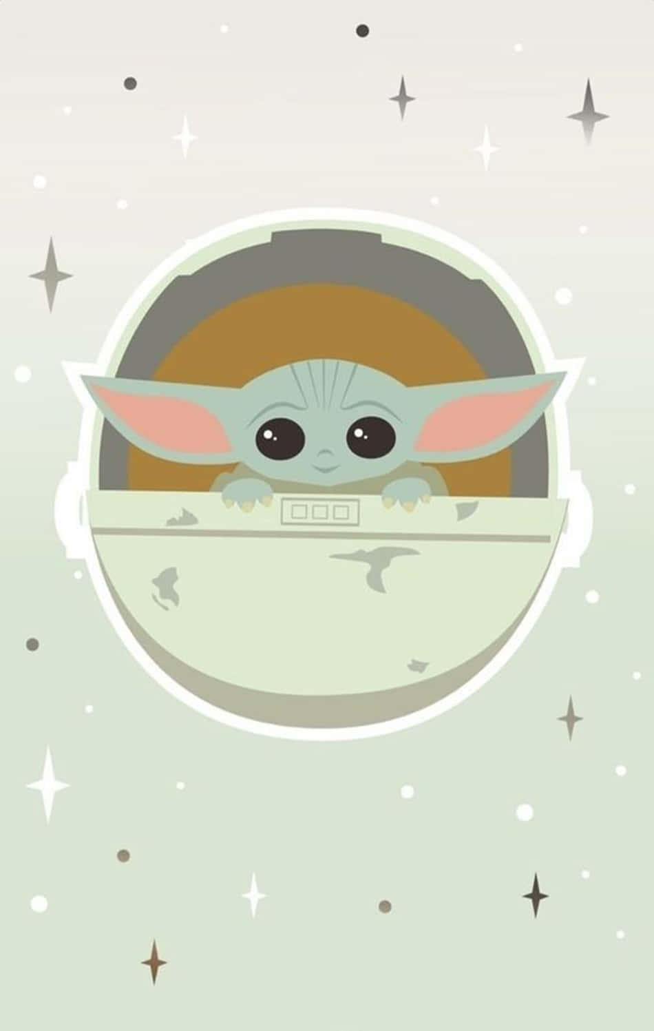 Baby Yoda Cartoon Cute Wallpapers