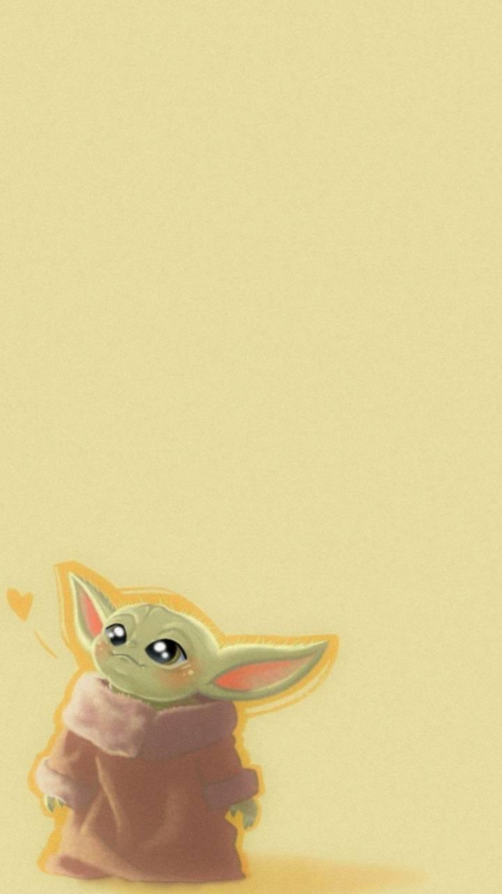 Baby Yoda Cartoon Cute Wallpapers