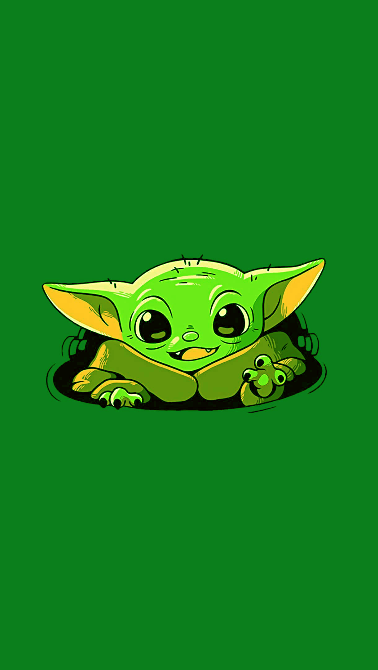 Baby Yoda Cartoon Cute Wallpapers