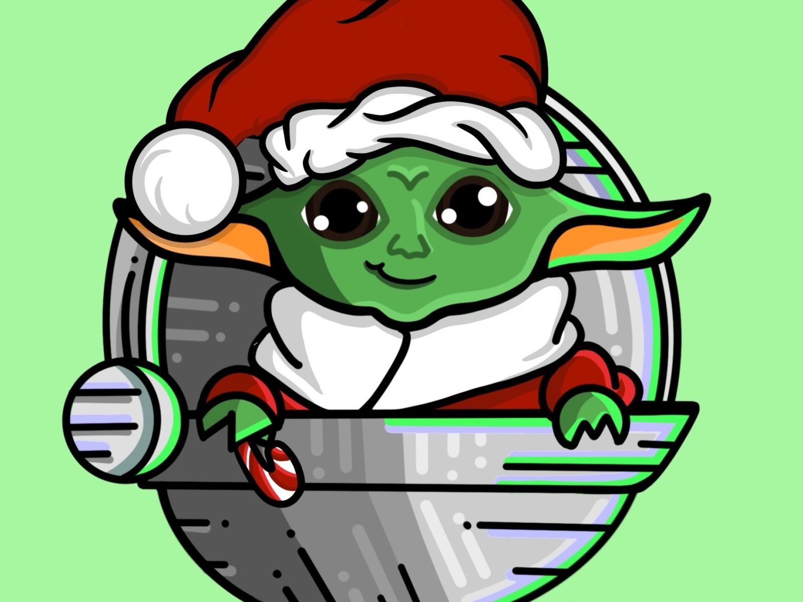 Baby Yoda Christmas Wallpapers